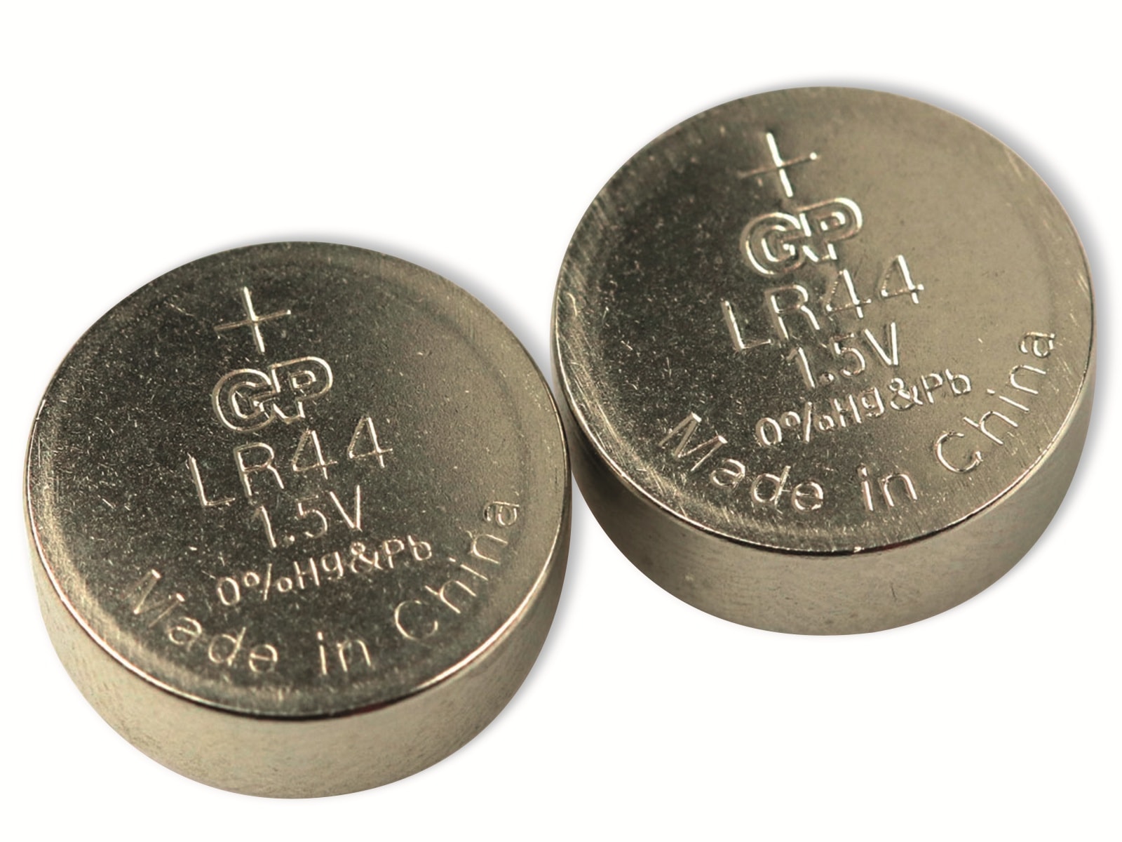 GP Knopfzelle LR44, Alkaline, 1,5 V-, 2 Stück GP Knopfzelle LR44, Alkaline, 1,5 V-, 2 Stück