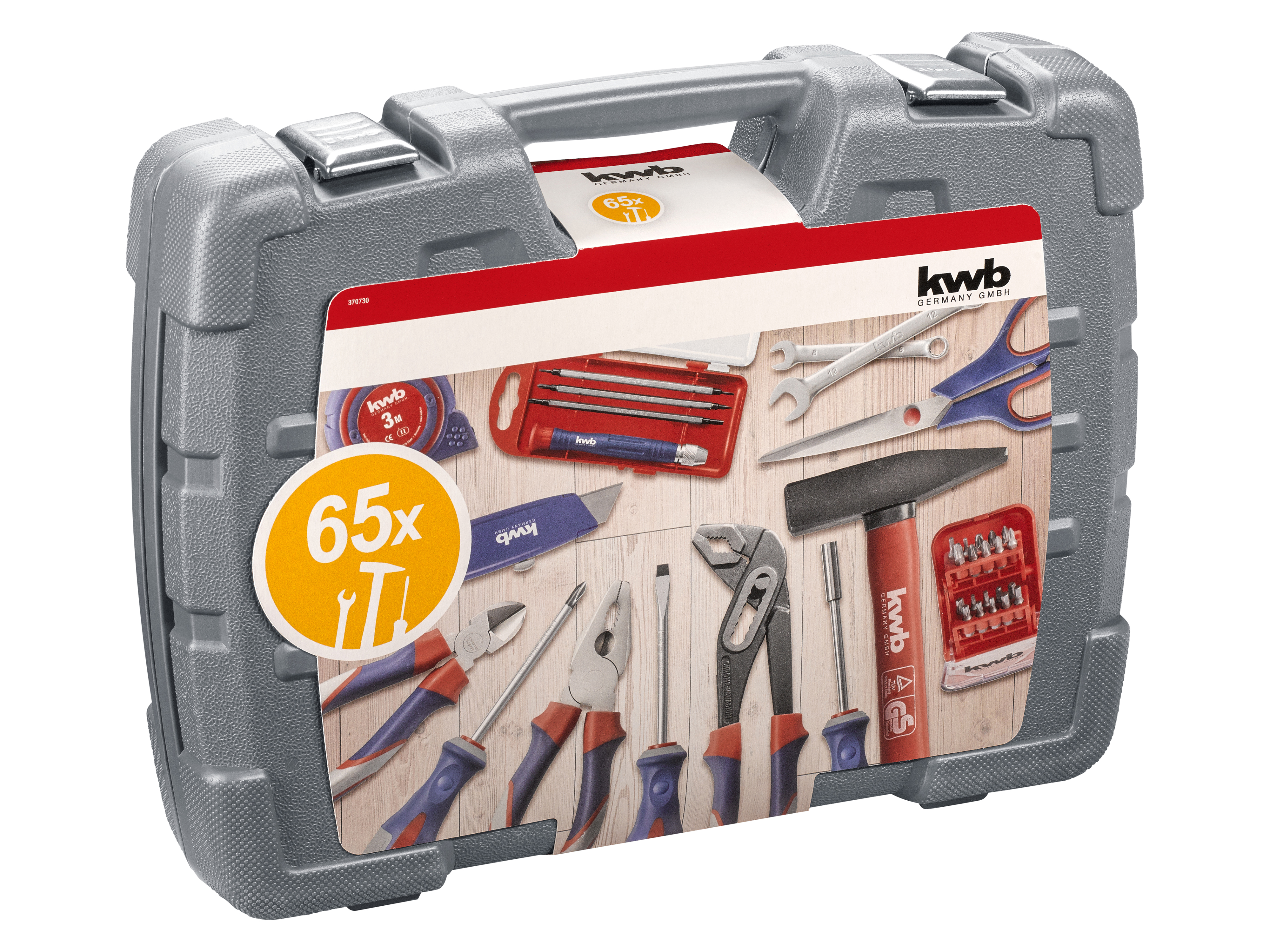 KWB Werkzeugkoffer, 370730, 65-teilig KWB Werkzeugkoffer, 370730, 65-teilig