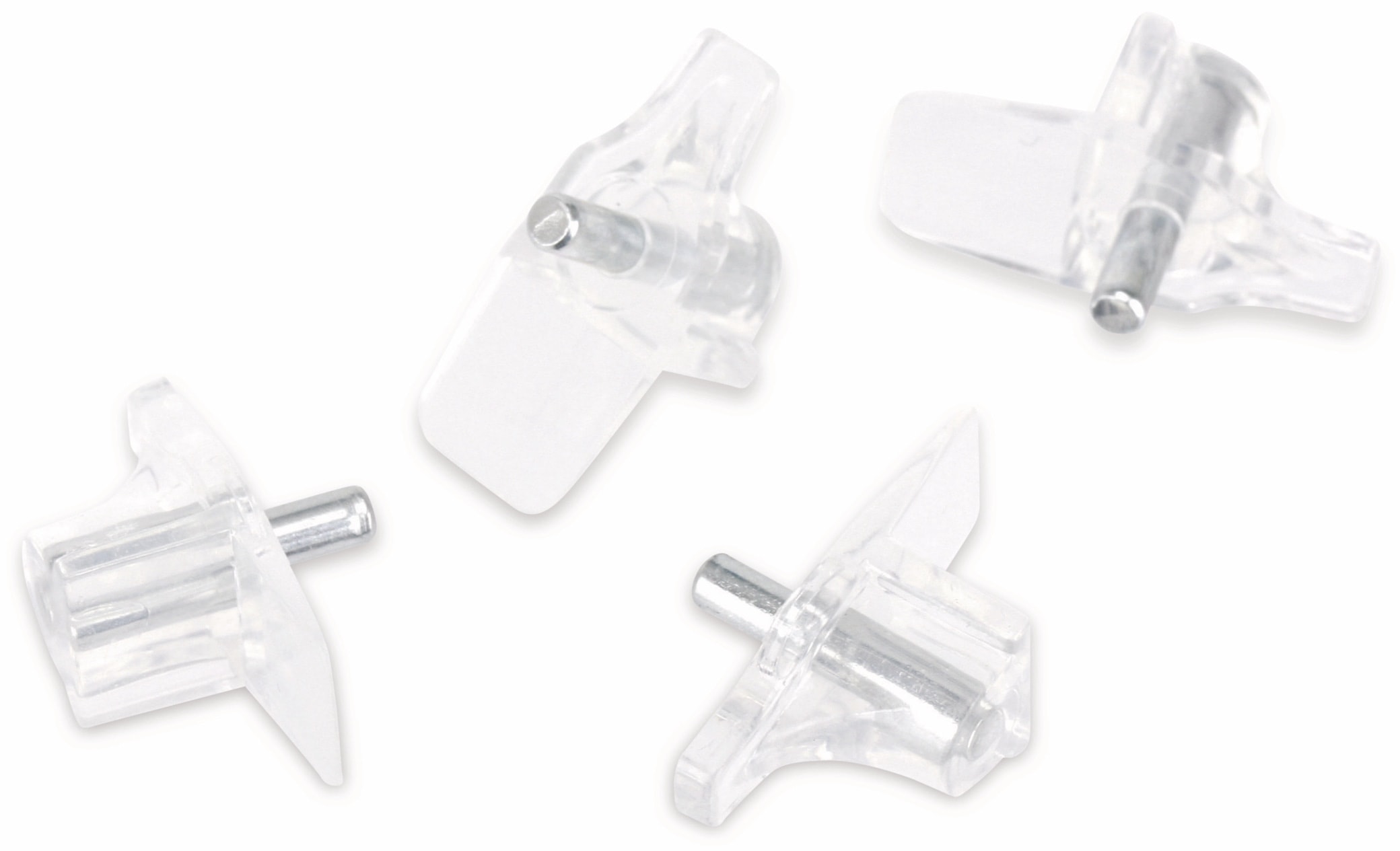 Fachbodenträger 3 mm, transparent, 20 Stück Fachbodenträger 3 mm, transparent, 20 Stück