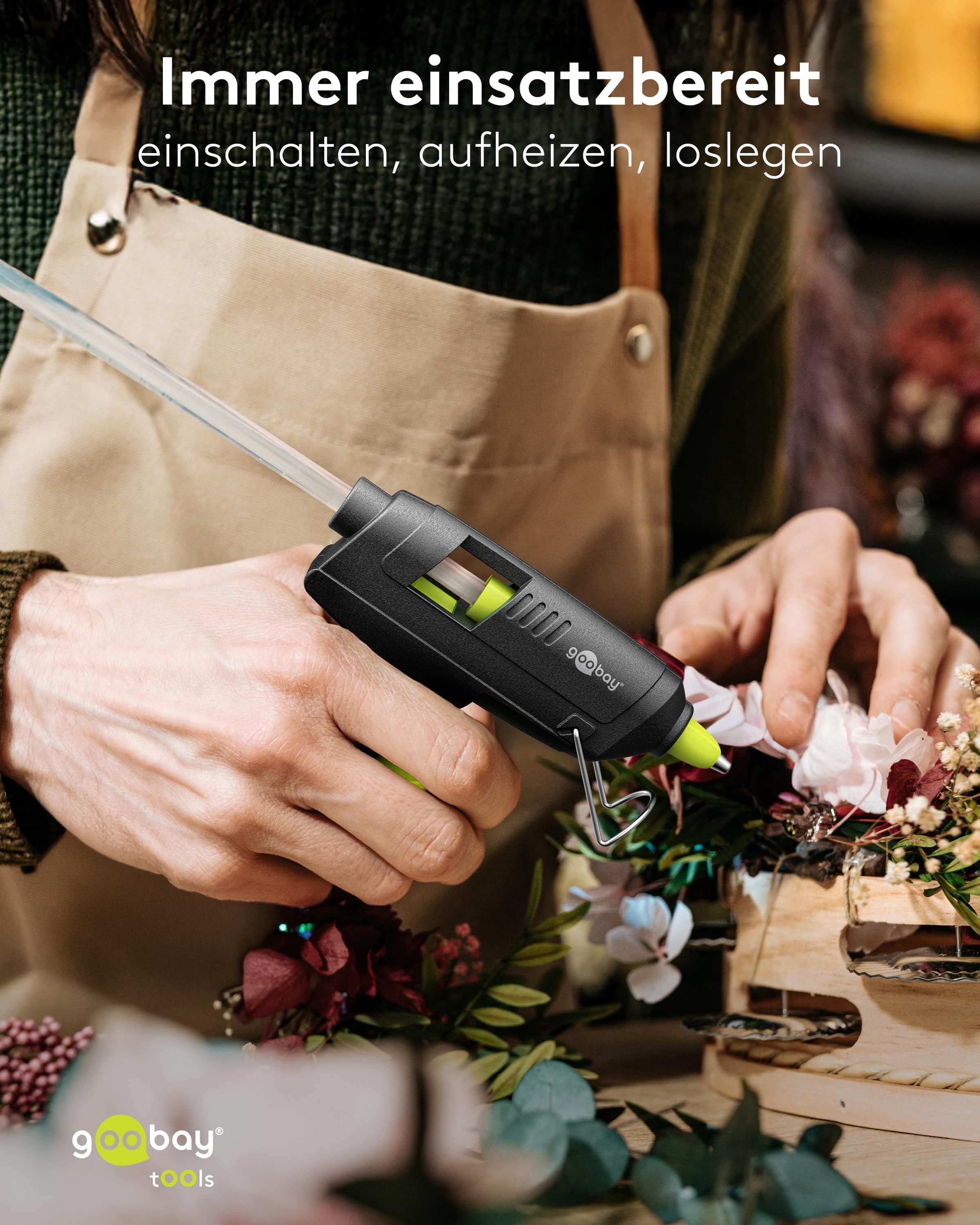 GOOBAY TOOLS Heißklebepistole Advanced, 77825, 20 W, inkl. 50 Klebesticks GOOBAY TOOLS Heißklebepistole Advanced, 77825, 20 W, inkl. 50 Klebesticks