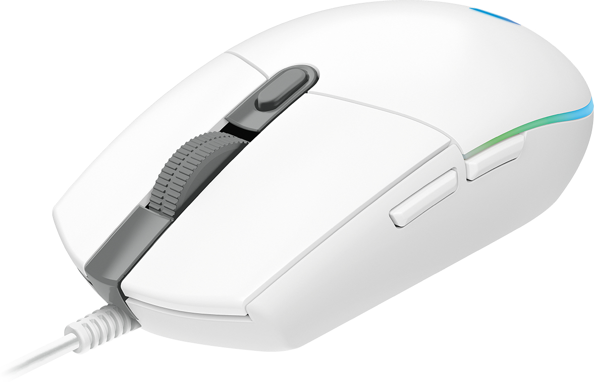 LOGITECH Gamingmaus G102 Lightsync weiß