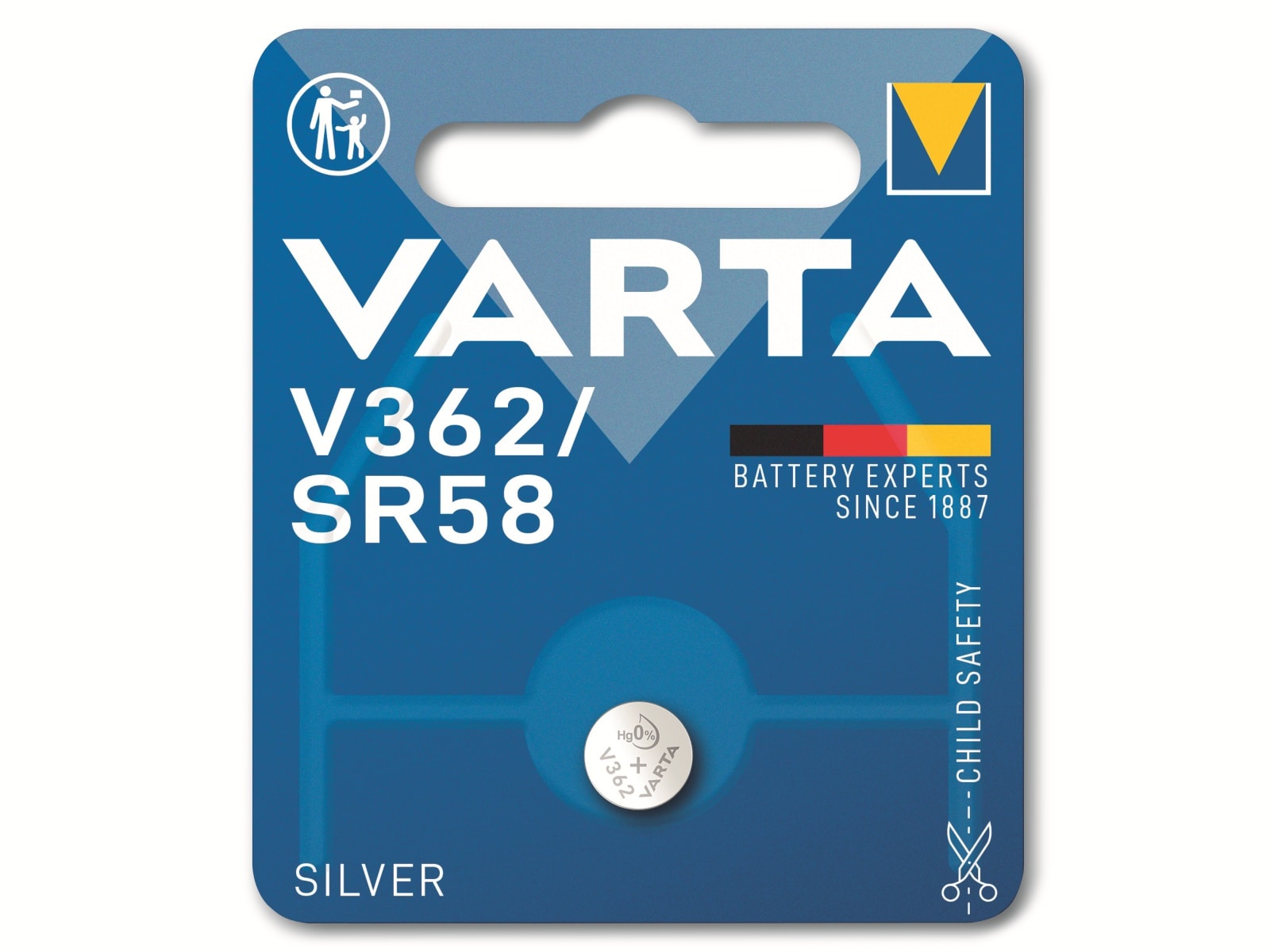 VARTA Knopfzelle Silver Oxide, 362 SR58, 1.55V, 1 Stück VARTA Knopfzelle Silver Oxide, 362 SR58, 1.55V, 1 Stück
