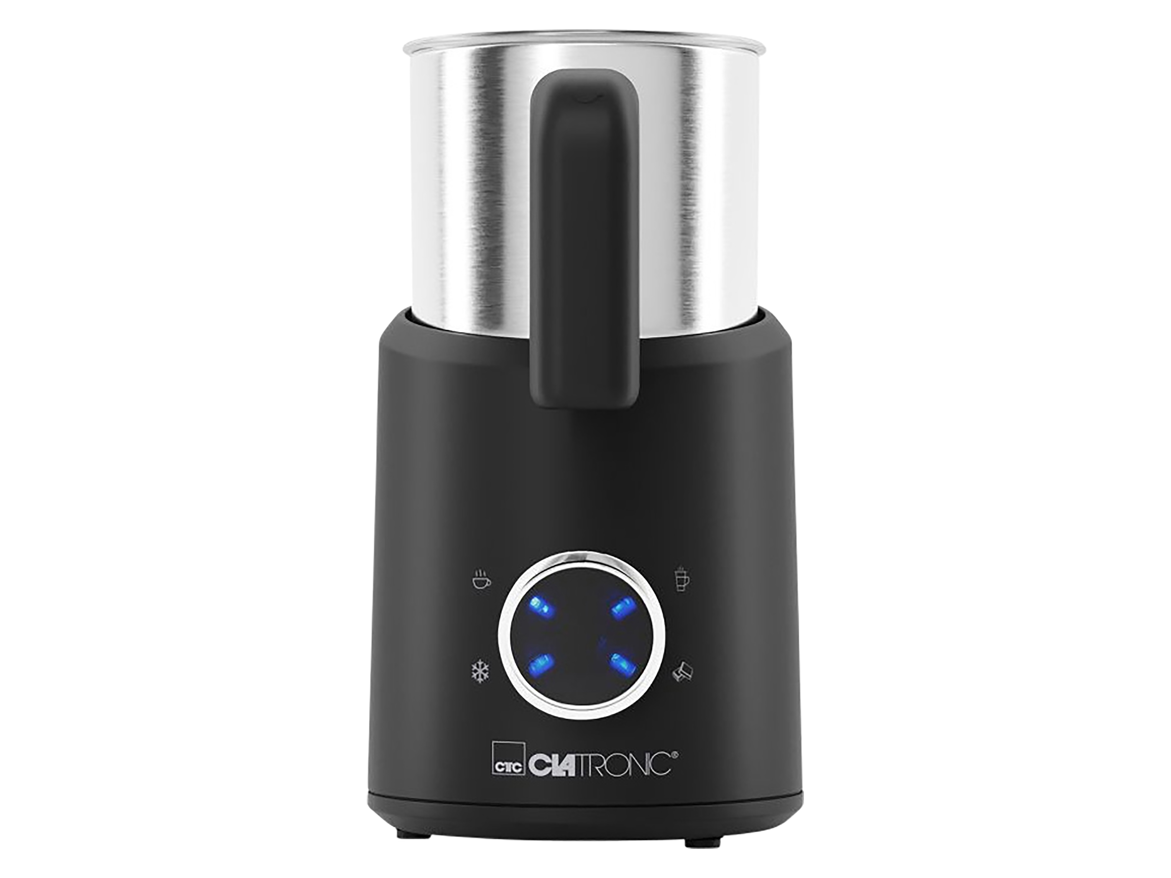 CLATRONIC Milchaufschäumer MS 3812, warm & kalt, 740ml, schwarz-inox