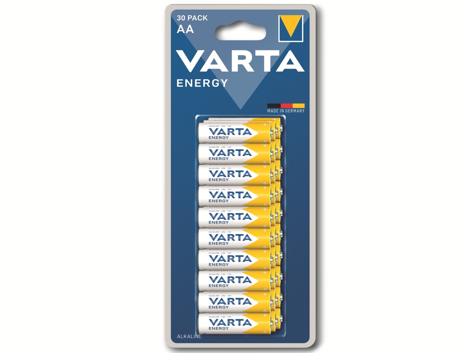 VARTA Batterie Alkaline, Mignon, AA, LR06, 1.5V, Energy, 30 Stück VARTA Batterie Alkaline, Mignon, AA, LR06, 1.5V, Energy, 30 Stück