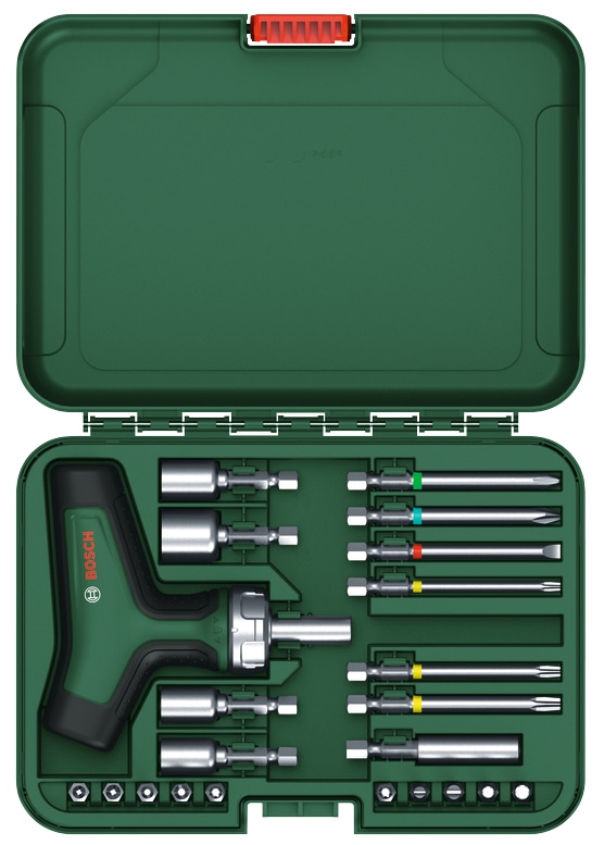 BOSCH Bit-Ratschenschraubendreher-Set, 1600A02Z9T, 22-teilig BOSCH Bit-Ratschenschraubendreher-Set, 1600A02Z9T, 22-teilig