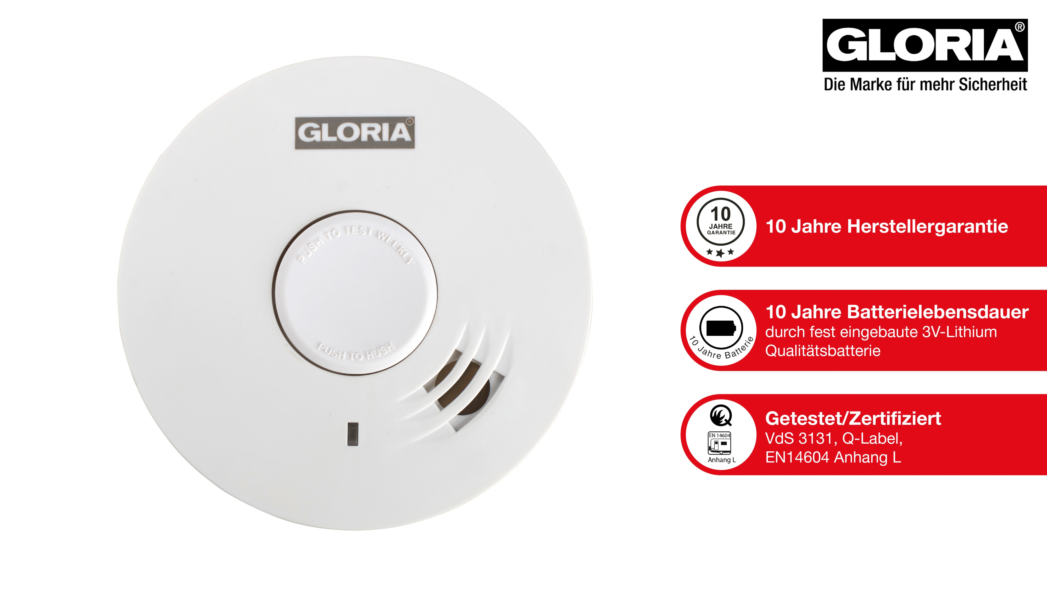 GLORIA Rauchmelder R-10 GLORIA Rauchmelder R-10