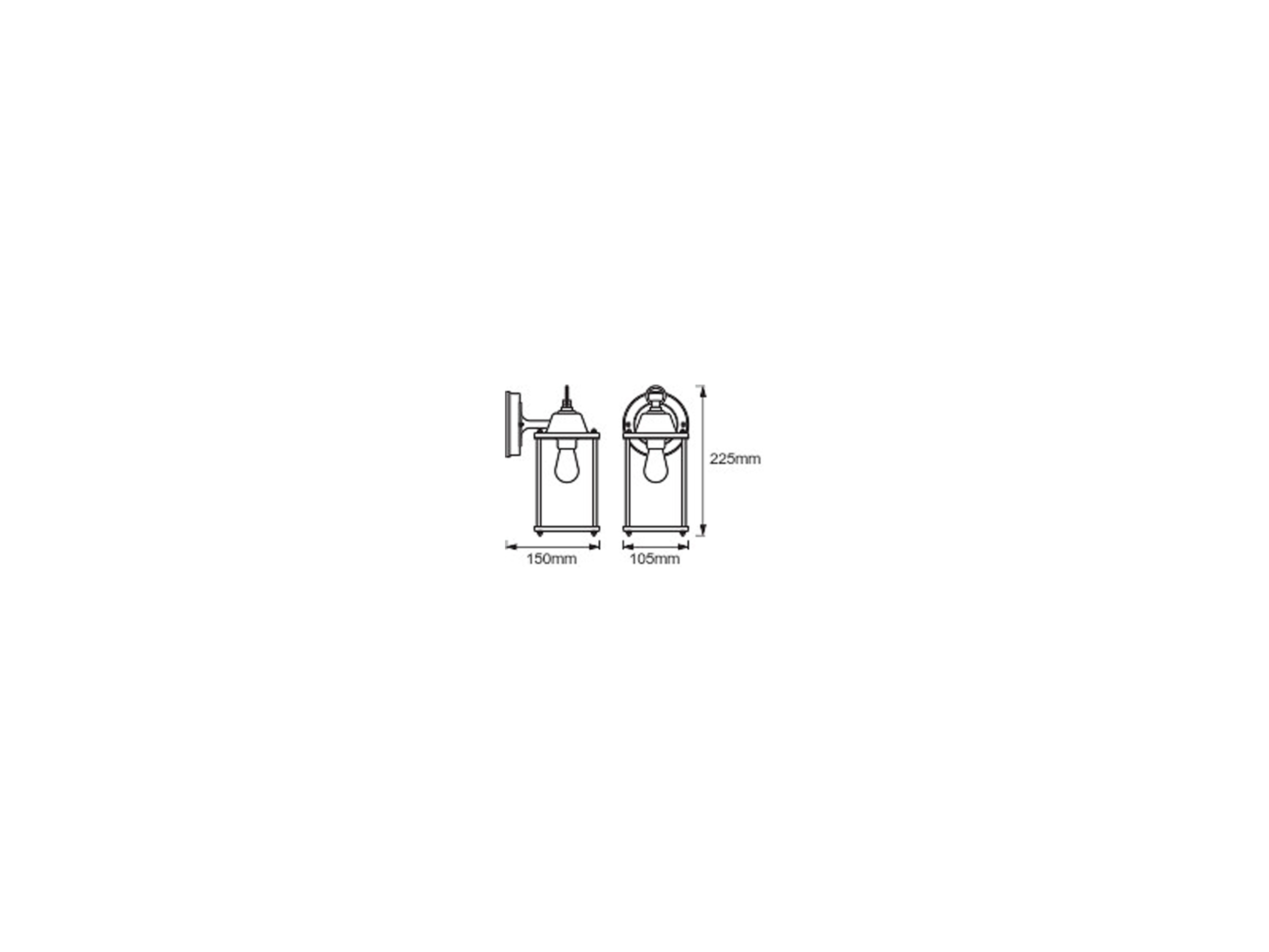 OSRAM LED-Außenwandleuchte, Endura Classic Lantern Cylinder, IP43, schwarz OSRAM LED-Außenwandleuchte, Endura Classic Lantern Cylinder, IP43, schwarz