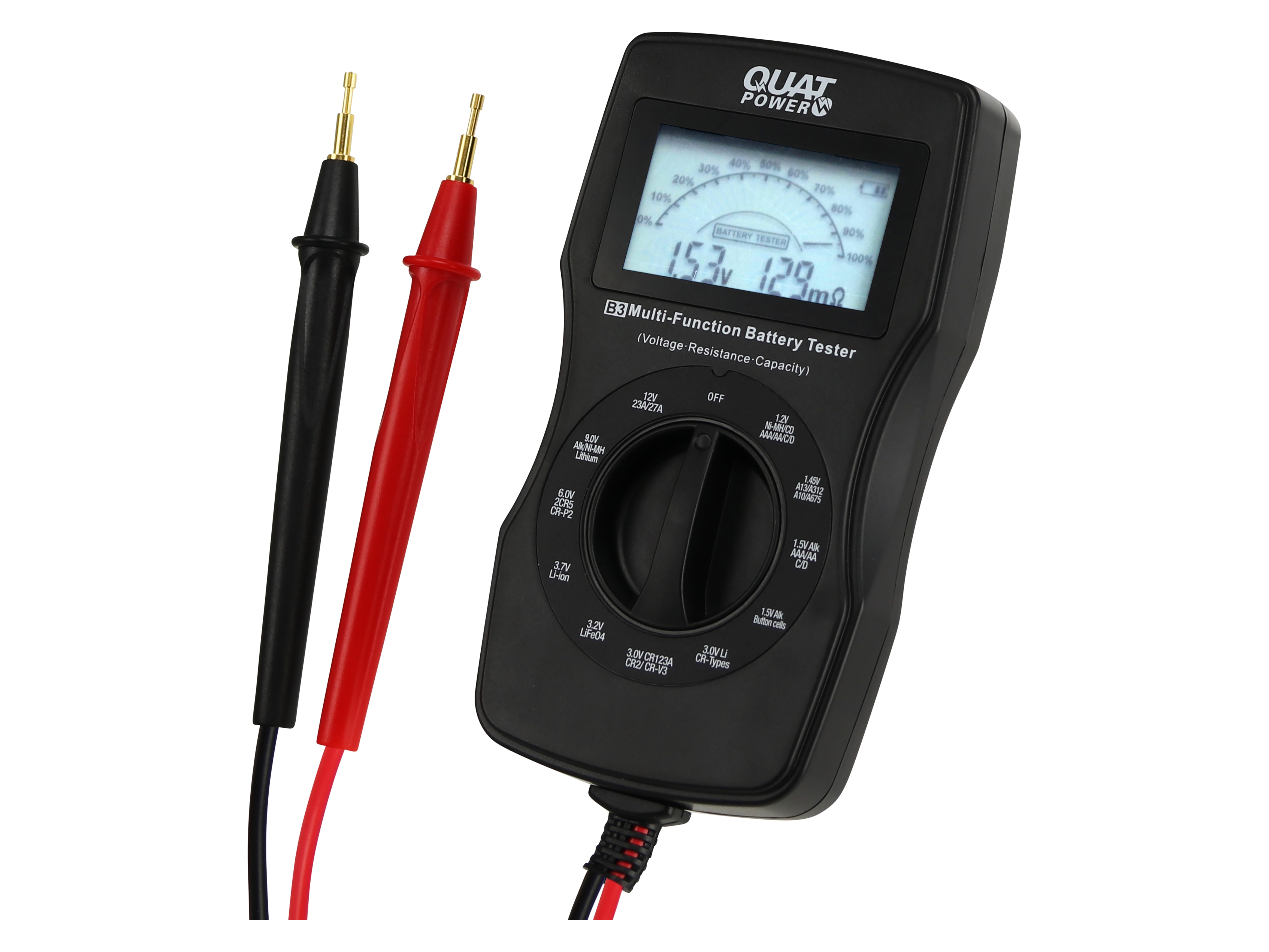 QUATPOWER Batterietester B3, inkl. Innenwiderstandsmessung QUATPOWER Batterietester B3, inkl. Innenwiderstandsmessung