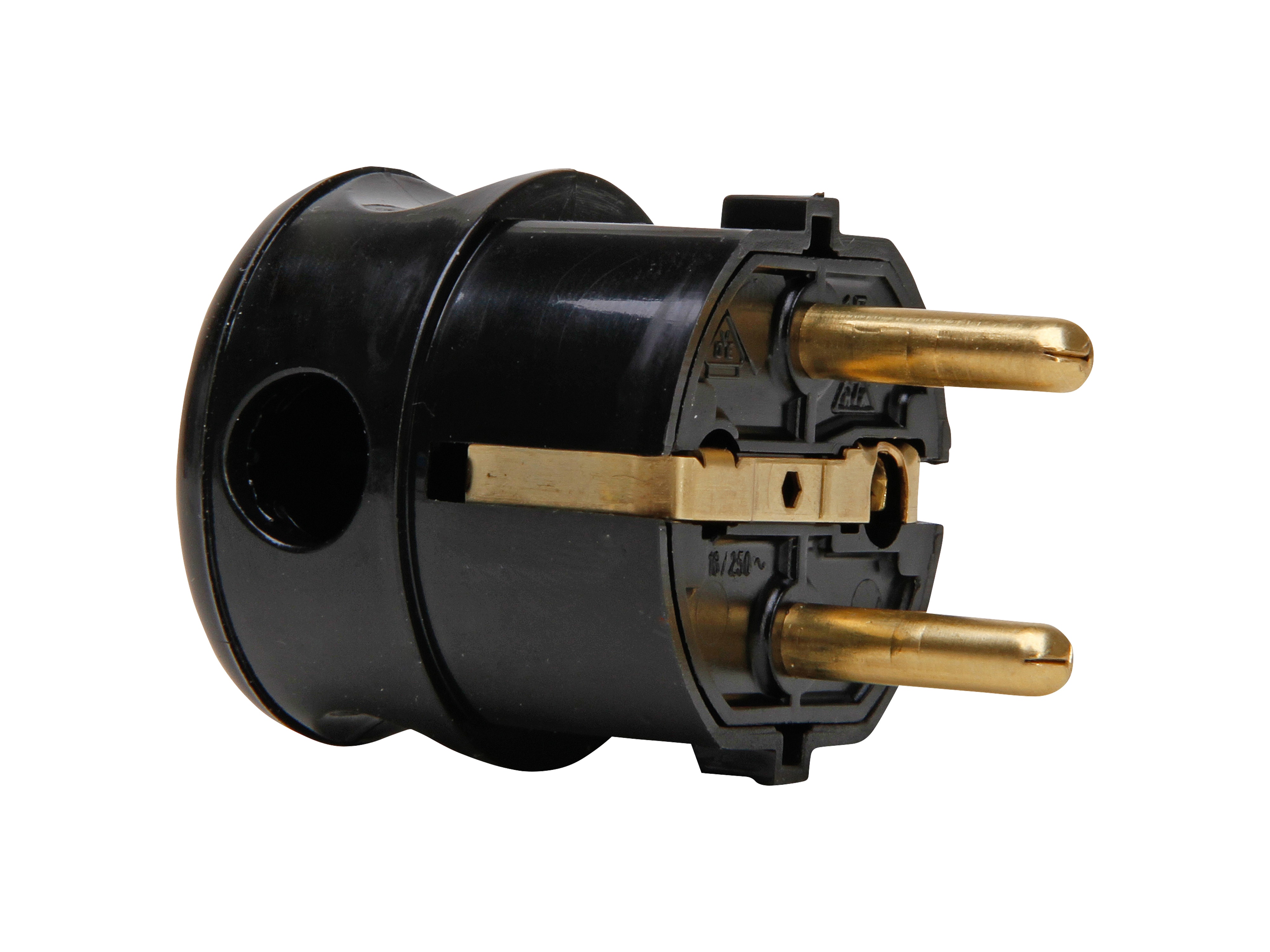KOPP Schutzkontakt-Winkelstecker 178505000, schwarz KOPP Schutzkontakt-Winkelstecker 178505000, schwarz