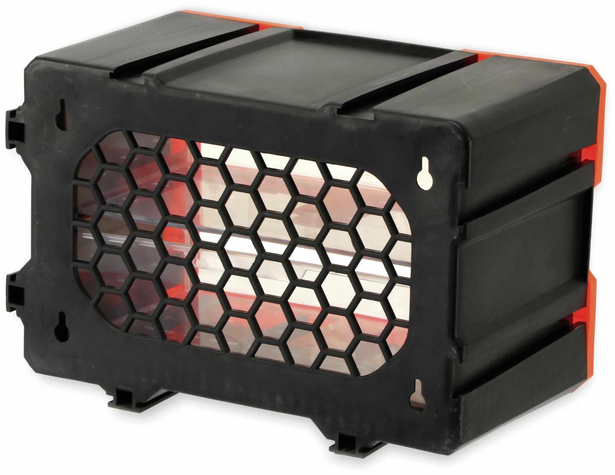 DAYTOOLS Werkzeugbox TW2020, Kunststoff,2-teilig, schwarz/orange DAYTOOLS Werkzeugbox TW2020, Kunststoff,2-teilig, schwarz/orange