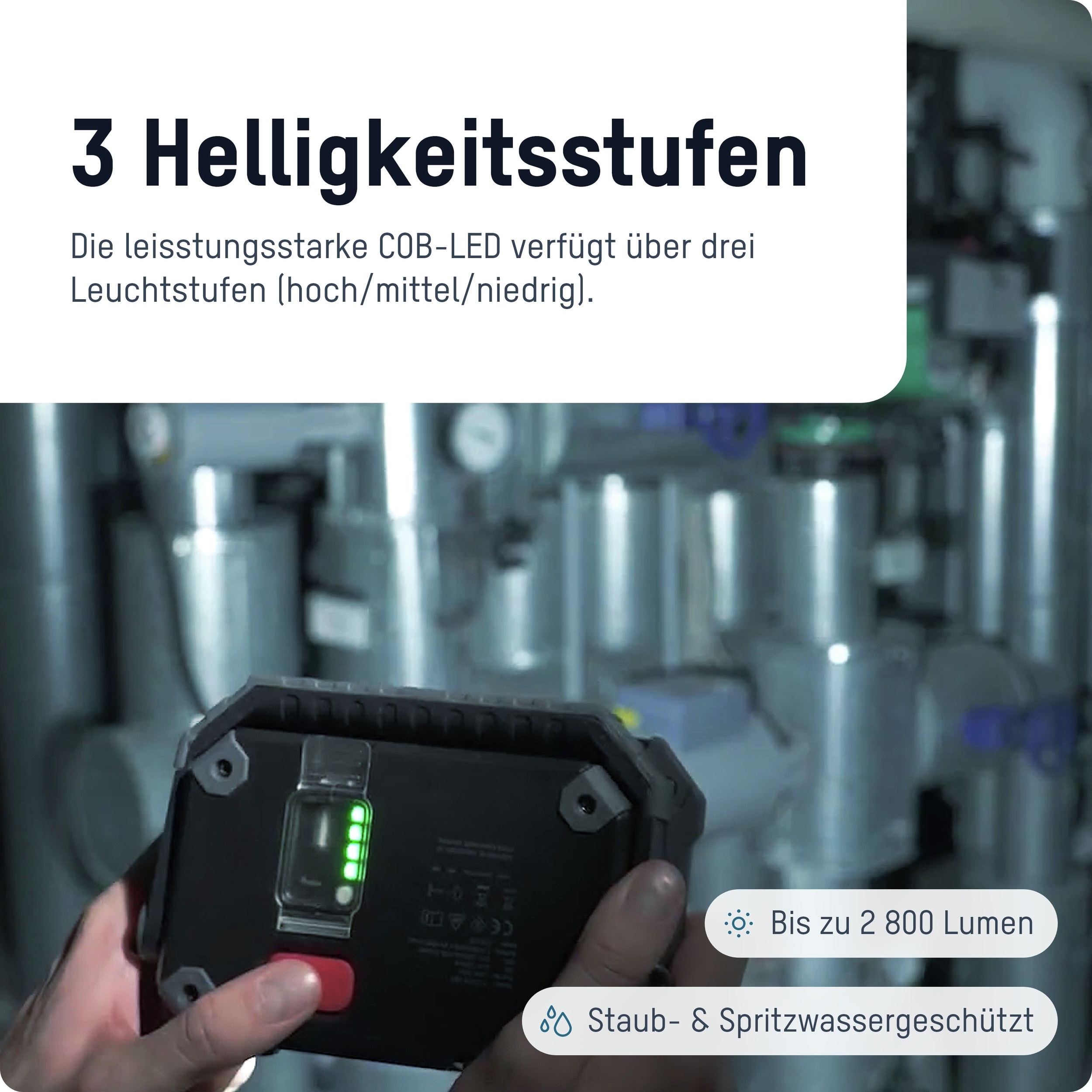 ANSMANN LED-Arbeitsleuchte FL2500R, 30 W, 2400 lm, Akkubetrieb ANSMANN LED-Arbeitsleuchte FL2500R, 30 W, 2400 lm, Akkubetrieb