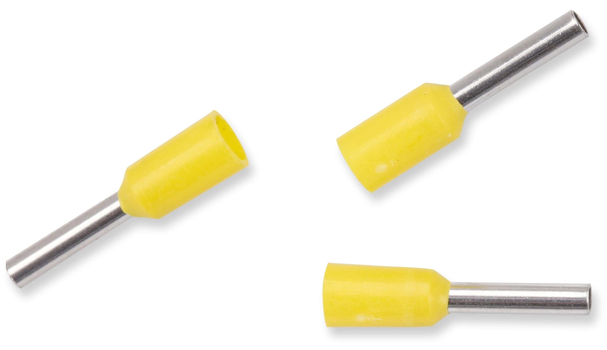 Aderendhülsen, 1,00 mm², 50 Stück, 8 mm, gelb Aderendhülsen, 1,00 mm², 50 Stück, 8 mm, gelb