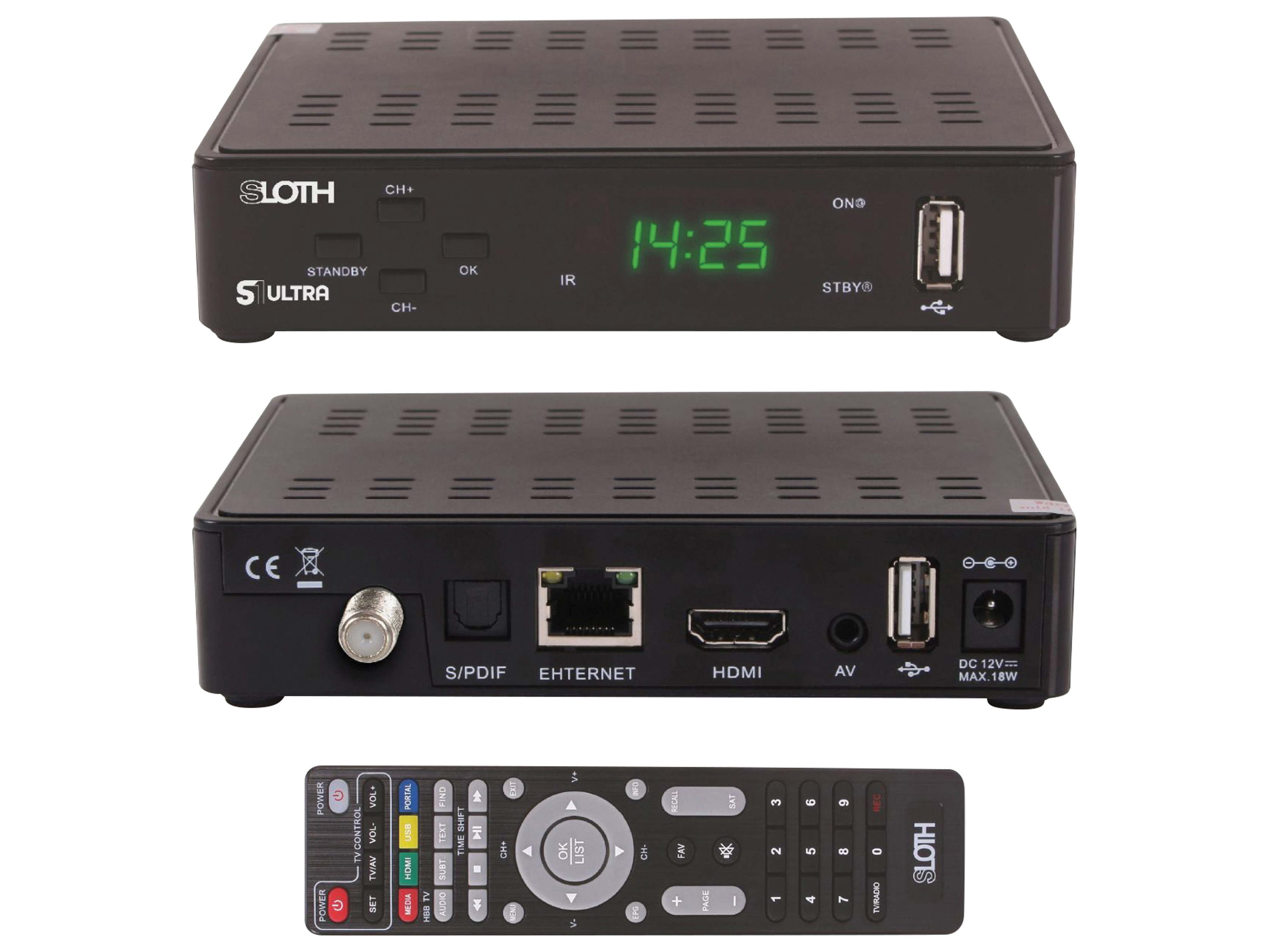 RED OPTICUM SAT-Receiver Sloth S1 Ultra RED OPTICUM SAT-Receiver Sloth S1 Ultra