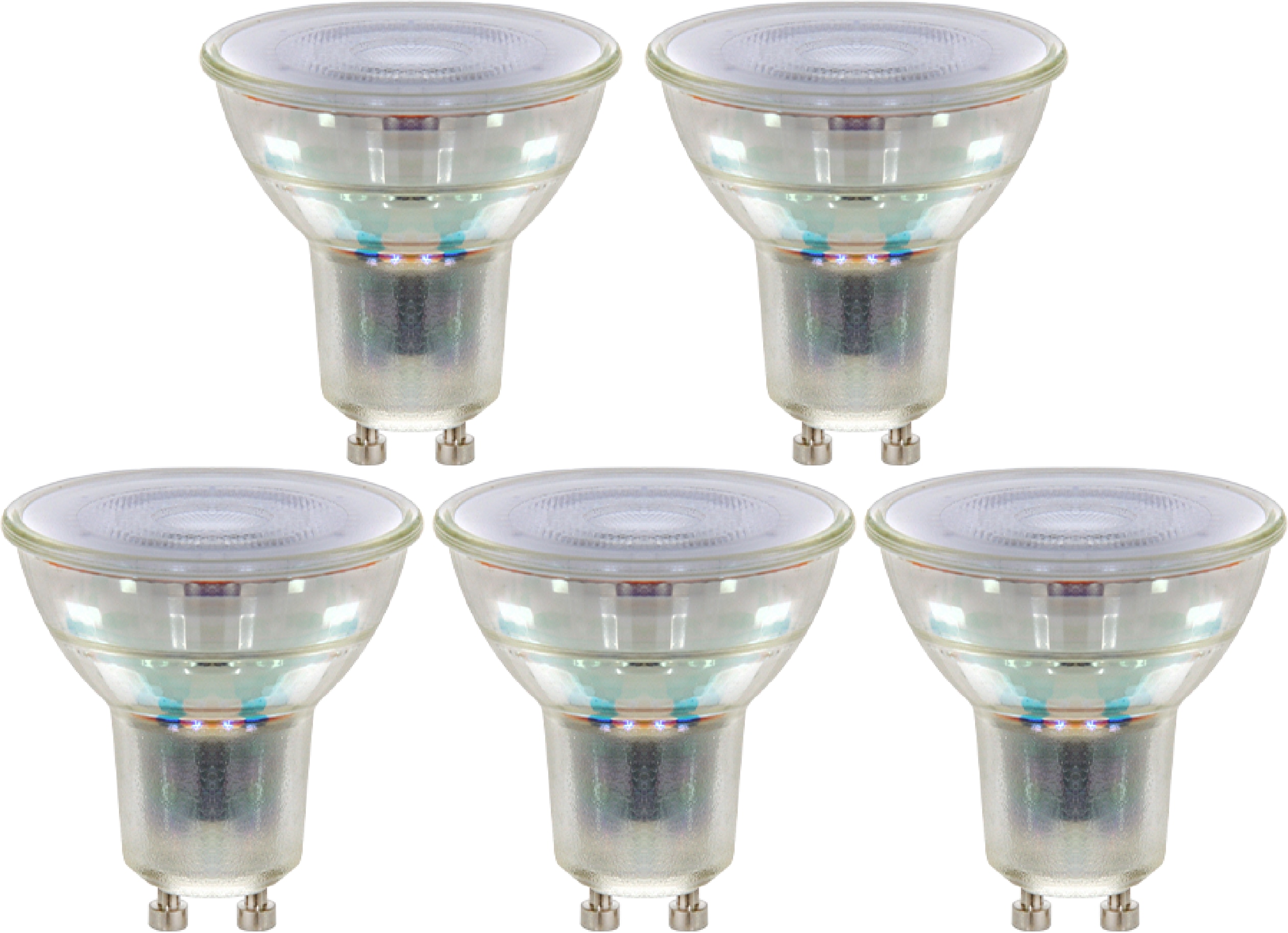BLULAXA LED-SMD-Lampe, PAR16, EEK: F, GU10, 4 W, 345 lm, 2700 K, 5 Stück BLULAXA LED-SMD-Lampe, PAR16, EEK: F, GU10, 4 W, 345 lm, 2700 K, 5 Stück