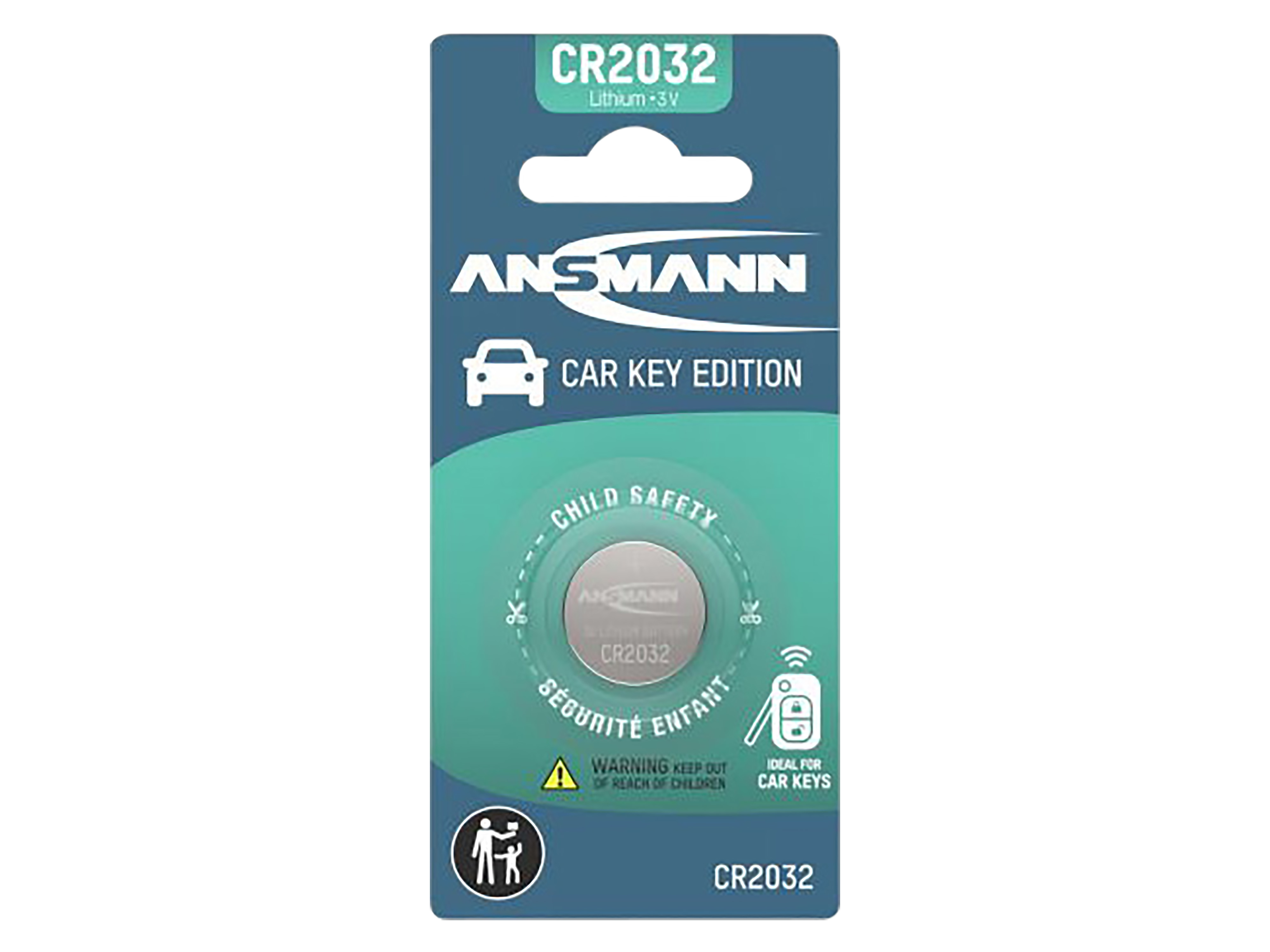 ANSMANN Knopfzelle, CR2032, Lithium, 3 V ANSMANN Knopfzelle, CR2032, Lithium, 3 V