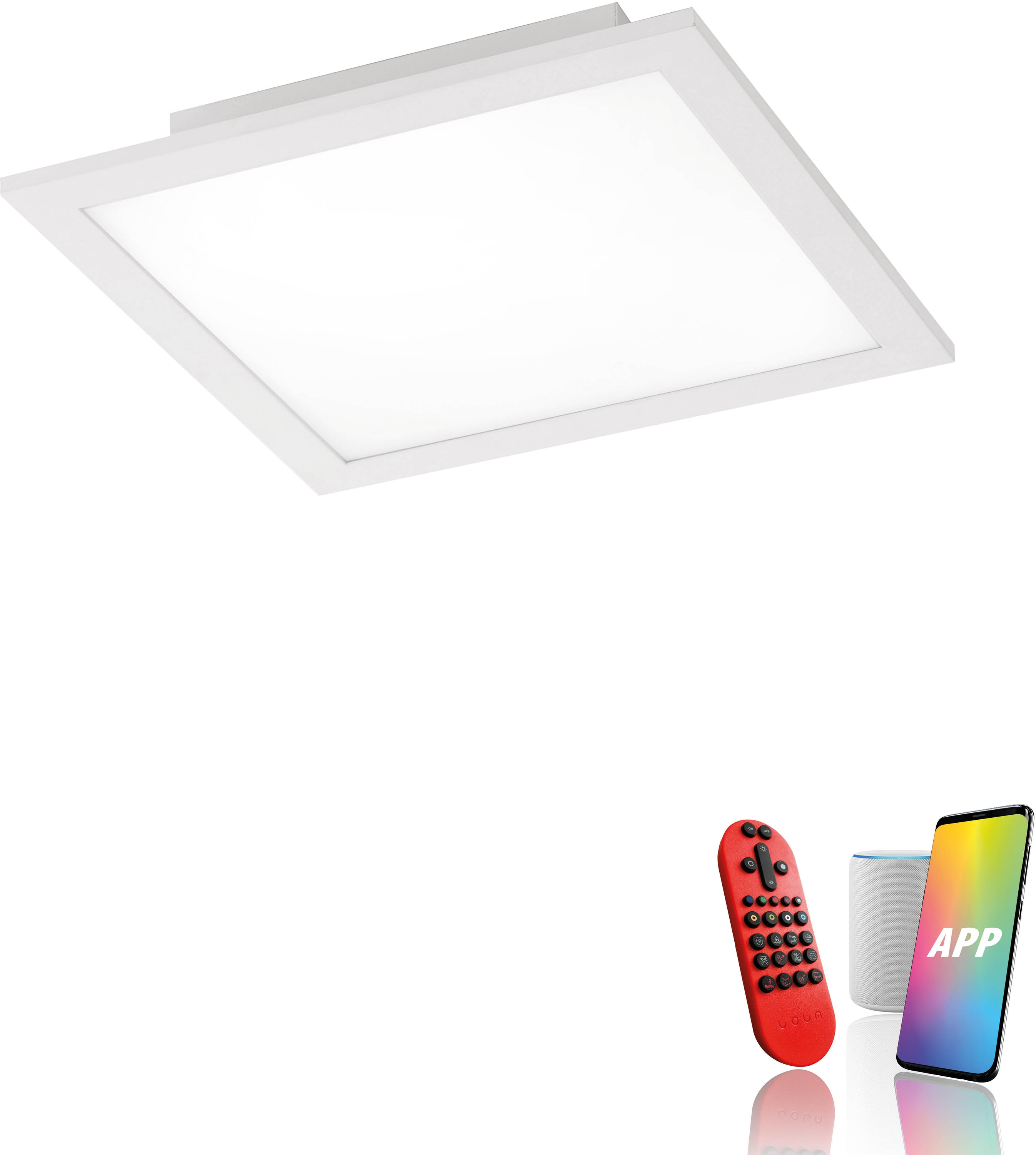 JUST LIGHT LED-Deckenleuchte 14680-16 weiss, 15 W, 2100 lm, CCT, RGB, Smart Home JUST LIGHT LED-Deckenleuchte 14680-16 weiss, 15 W, 2100 lm, CCT, RGB, Smart Home