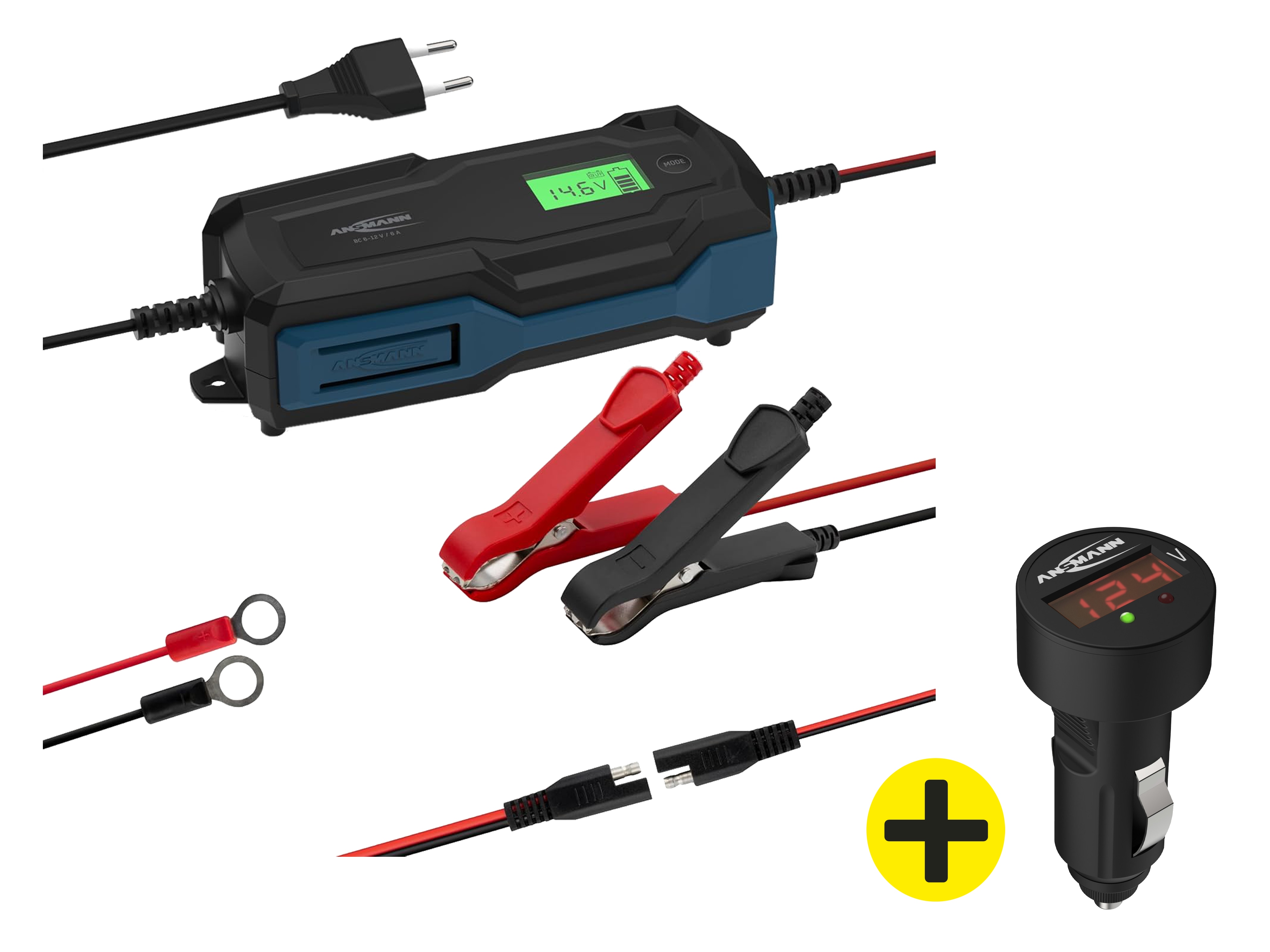 ANSMANN Autobatterie-Ladegerät + KFZ-Batterietester ANSMANN Autobatterie-Ladegerät + KFZ-Batterietester