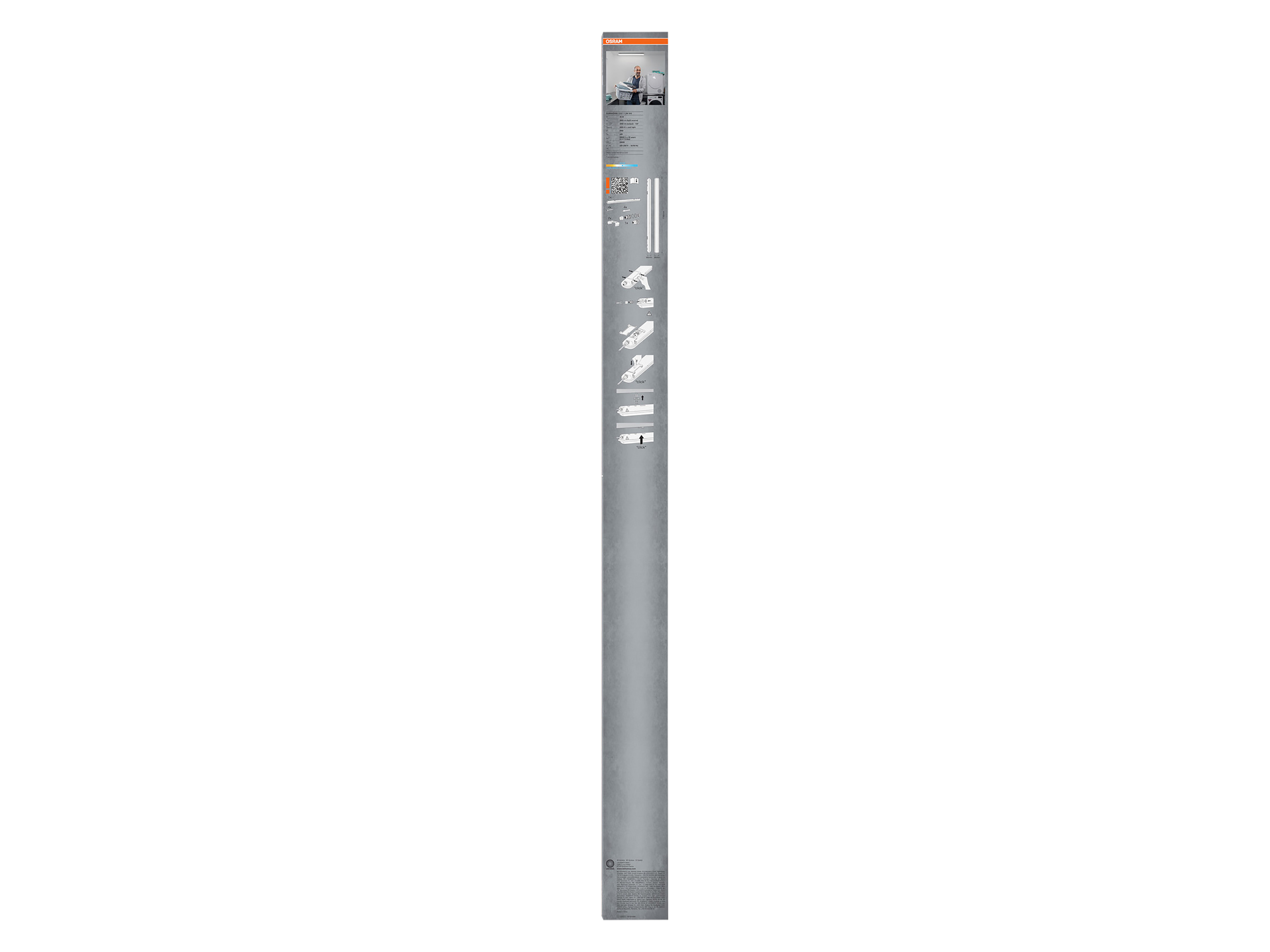 OSRAM LED-Feuchtraumleuchte, 36W, EEK: F, 3000lm, 4000K, IP65, neutralweiß, 1,2m OSRAM LED-Feuchtraumleuchte, 36W, EEK: F, 3000lm, 4000K, IP65, neutralweiß, 1,2m