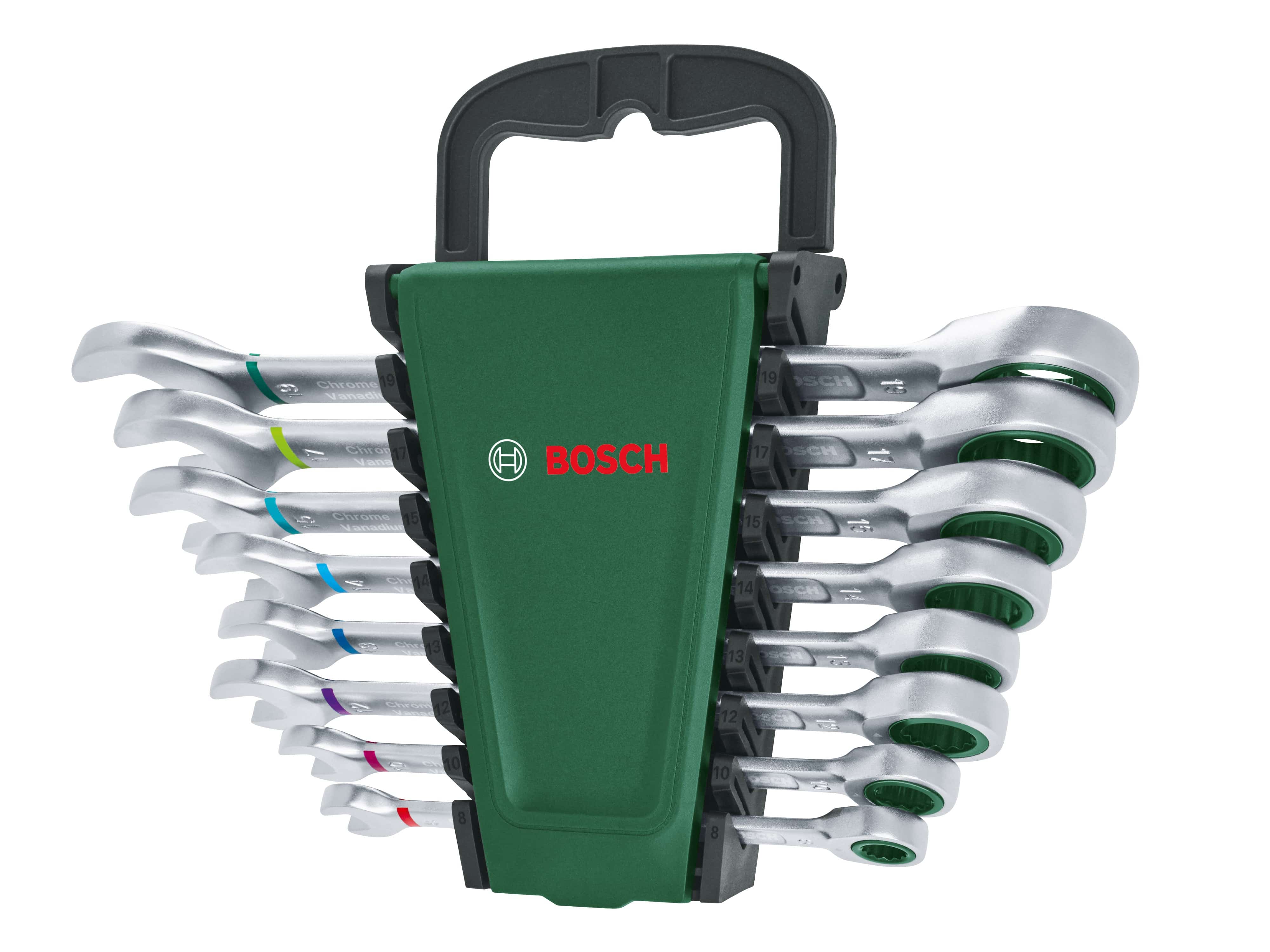 BOSCH Gabel-Ratschenring-Schlüsselssatz, 8-teilig BOSCH Gabel-Ratschenring-Schlüsselssatz, 8-teilig