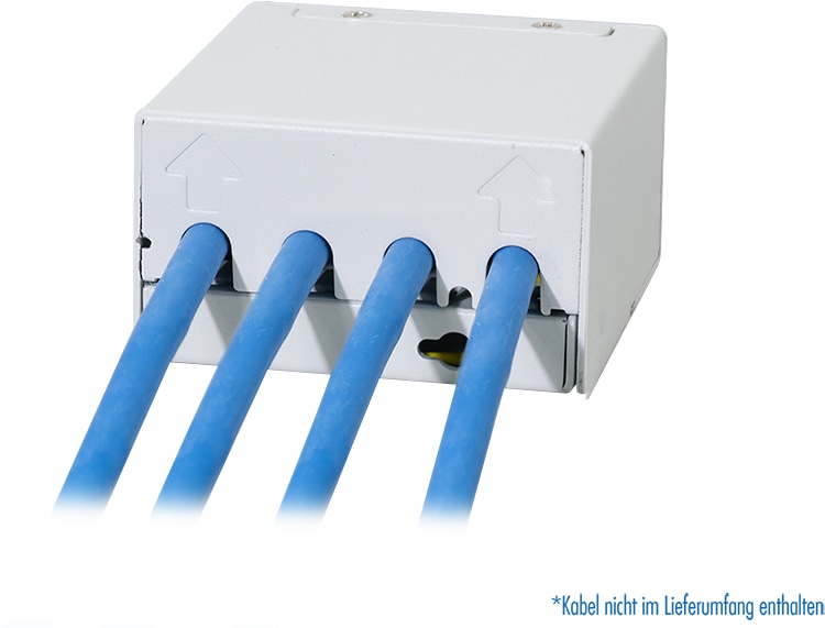 LOGILINK Patchpanel NK4090 4Port inkl. 4 CAT6A Modulen LOGILINK Patchpanel NK4090 4Port inkl. 4 CAT6A Modulen