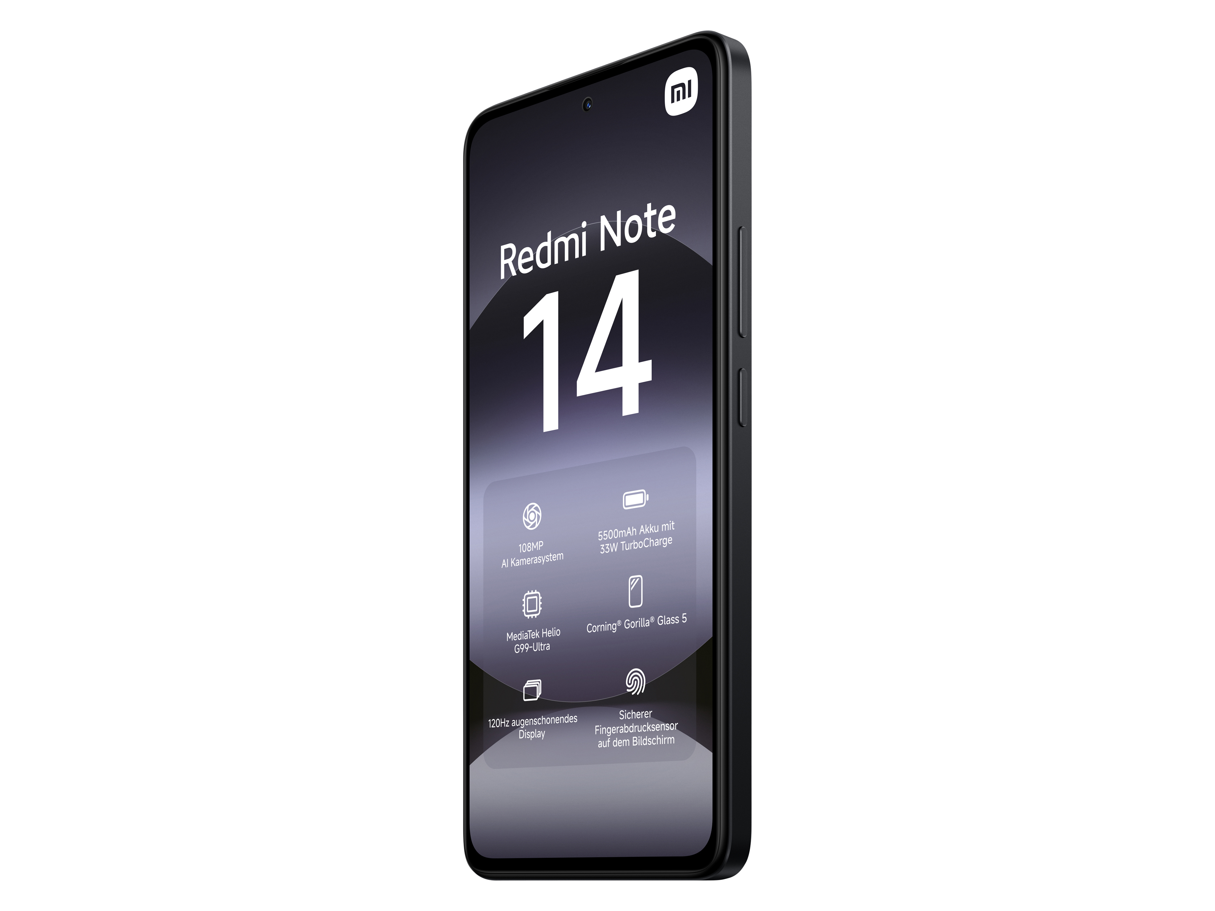 XIAOMI Smartphone Redmi Note 14 4G 128GB midnight black