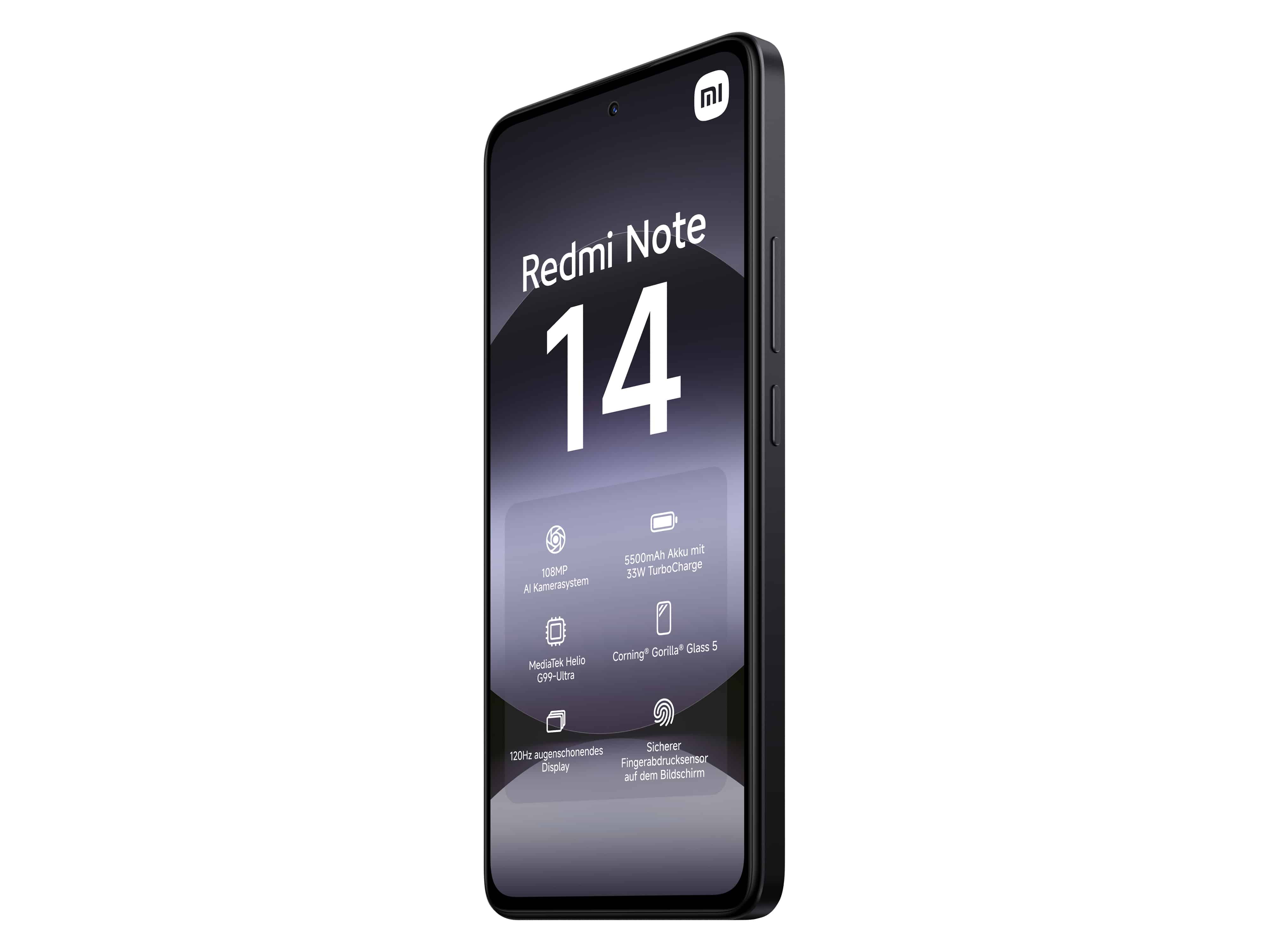 XIAOMI Smartphone Redmi Note 14 4G 128GB midnight black XIAOMI Smartphone Redmi Note 14 4G 128GB midnight black