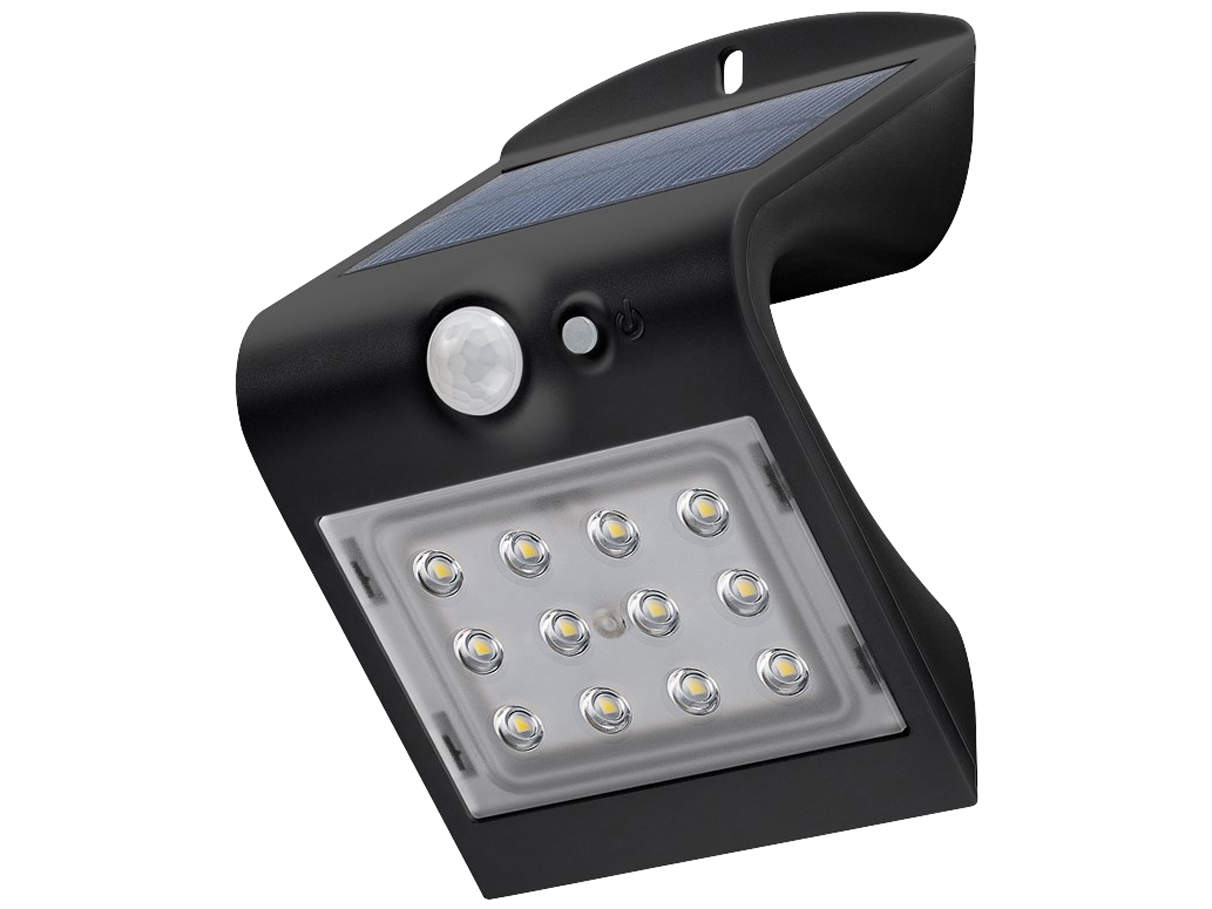 GOOBAY Solar LED-Wandleuchte mit Bewegungsmelder, 1,5W, schwarz GOOBAY Solar LED-Wandleuchte mit Bewegungsmelder, 1,5W, schwarz
