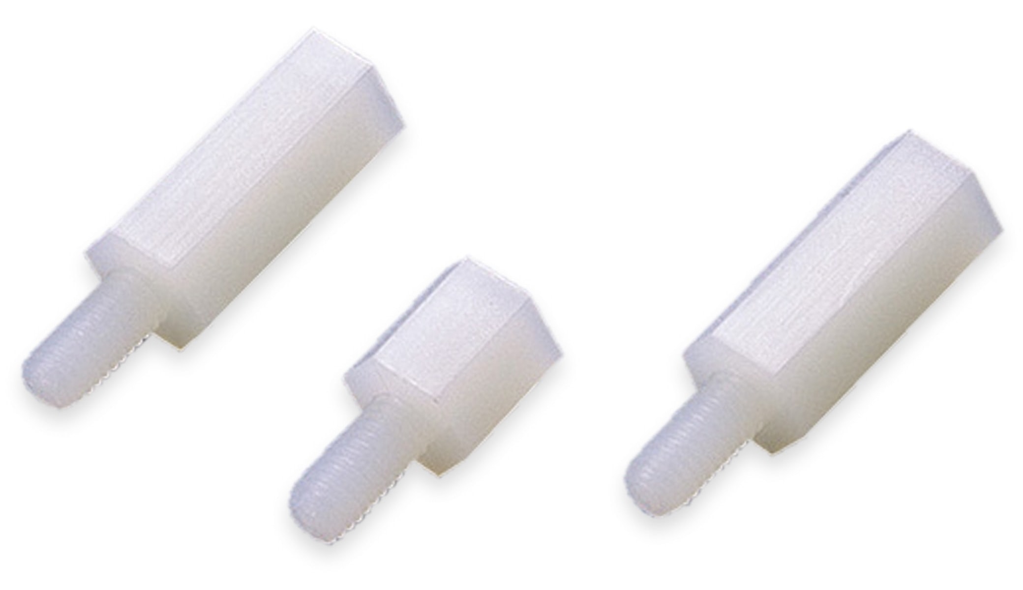 KSS Abstandsbolzen, naturfarben, Polyamid, 5,6 mm, 6 mm, M3x0,5, 12,7 mm KSS Abstandsbolzen, naturfarben, Polyamid, 5,6 mm, 6 mm, M3x0,5, 12,7 mm