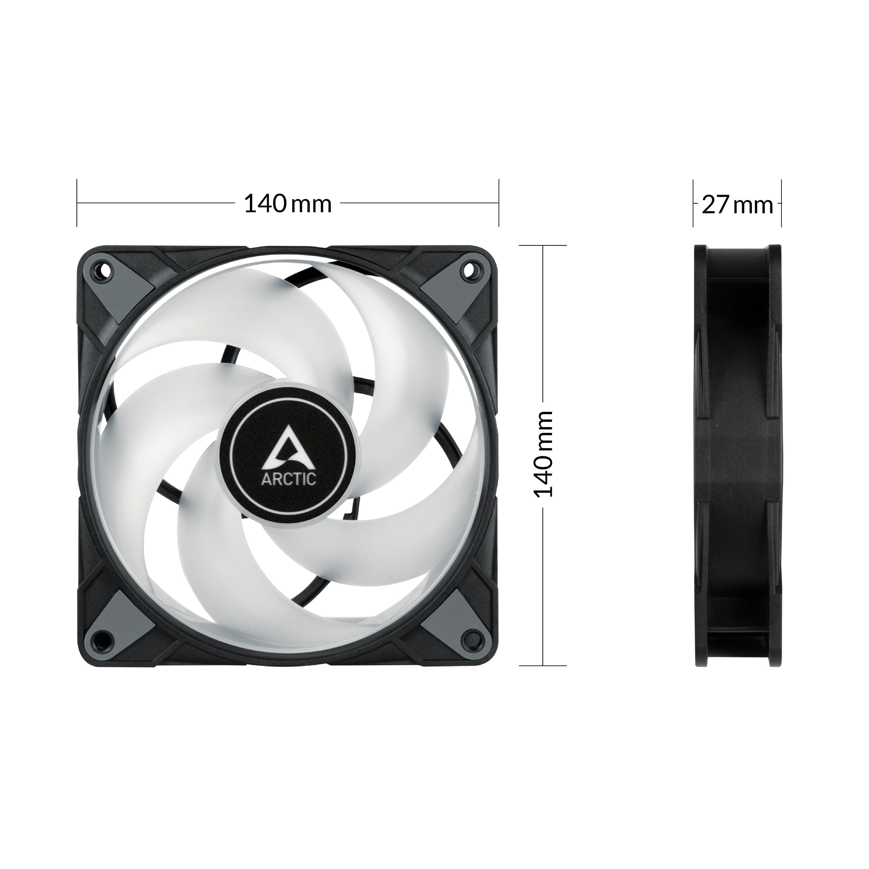 ARCTIC Lüfter P14 PWM PST A-RGB 140mm schwarz ARCTIC Lüfter P14 PWM PST A-RGB 140mm schwarz