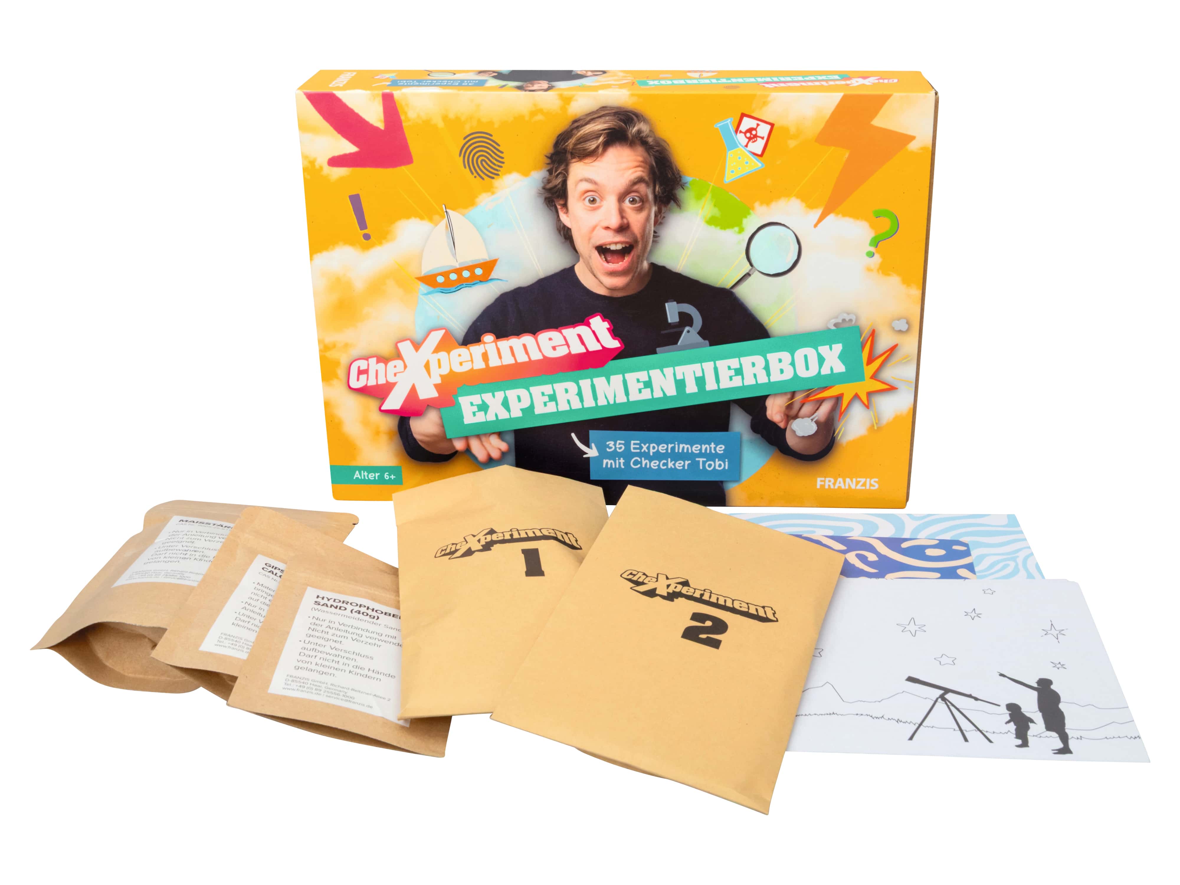 FRANZIS CheXperiment Experimentierbox, Checker Tobi, 67198 FRANZIS CheXperiment Experimentierbox, Checker Tobi, 67198