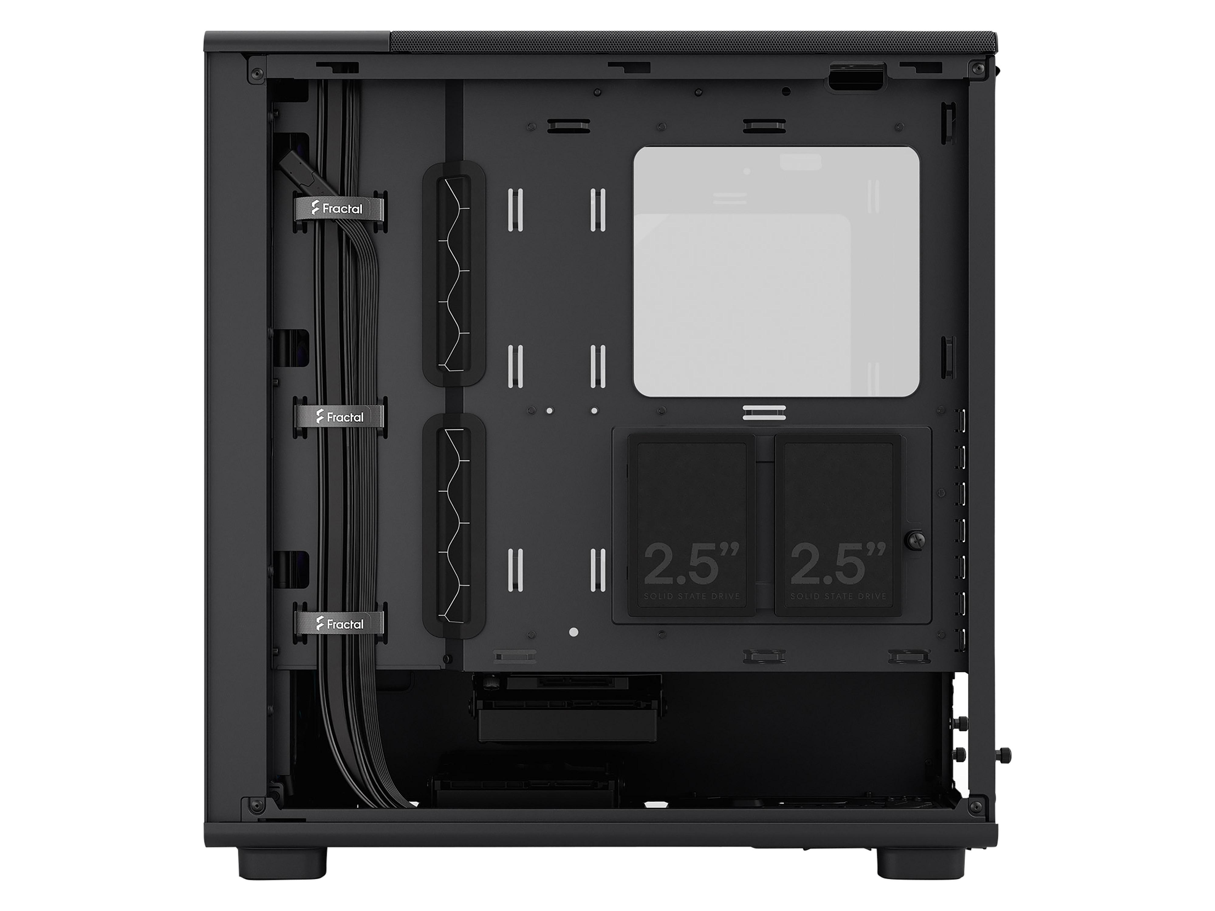 FRACTAL Midi Tower Design Epoch Black TG RGB Light
