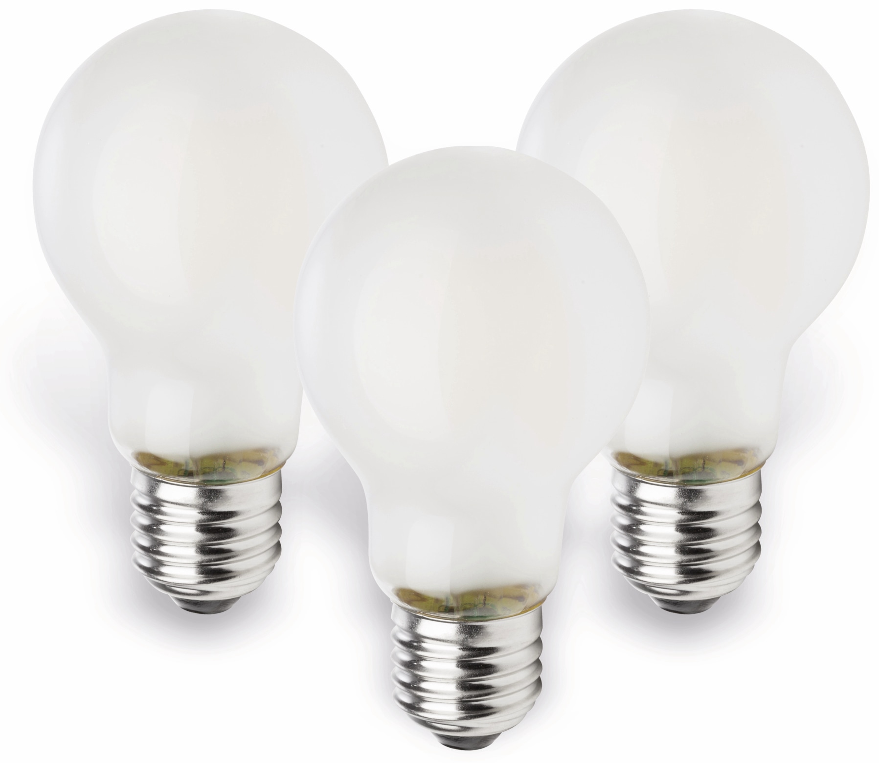 MÜLLER-LICHT LED-Lampe E27, EEK: E, 4 W, 470 lm, 2700 K, matt, 3 Stück MÜLLER-LICHT LED-Lampe E27, EEK: E, 4 W, 470 lm, 2700 K, matt, 3 Stück