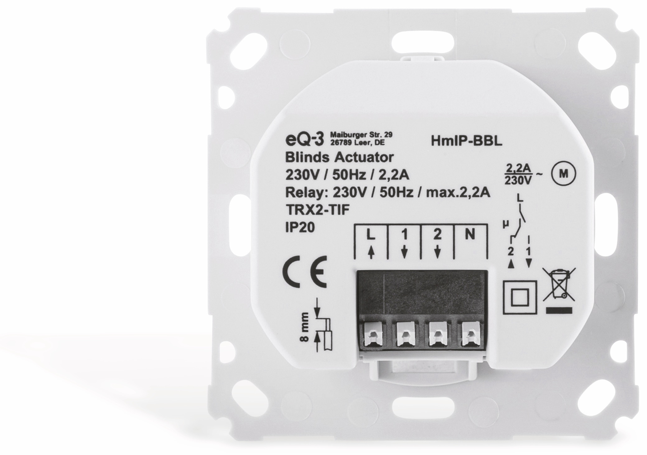 HOMEMATIC IP Smart Home 151333A0, Jalousieaktor HOMEMATIC IP Smart Home 151333A0, Jalousieaktor