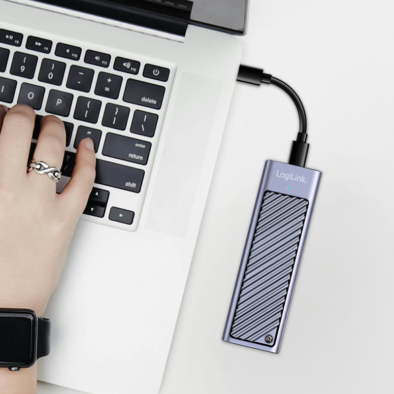 LOGILINK Festplattengehäuse UA0435 M.2 NVMe USB 3.2 2x2, bis zu 10TB, bis zu 20Gbit/s LOGILINK Festplattengehäuse UA0435 M.2 NVMe USB 3.2 2x2, bis zu 10TB, bis zu 20Gbit/s