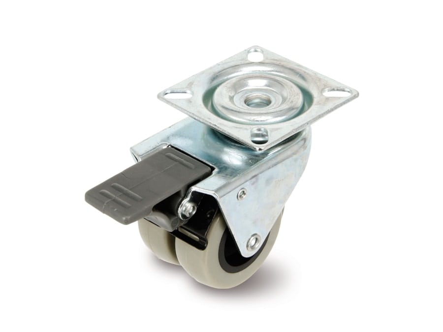 WHEELTECH Doppel-Laufrolle, Feststeller WHEELTECH Doppel-Laufrolle, Feststeller