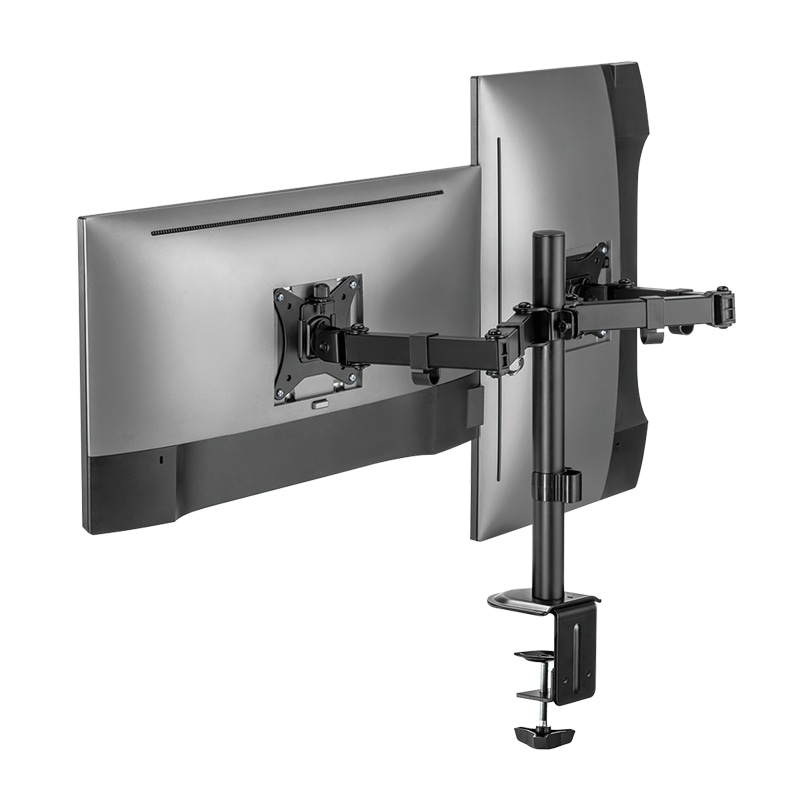 LOGILINK Monitorhalterung BP0172 2fach 17-32, Aluminium LOGILINK Monitorhalterung BP0172, 2-fach, 43,2 - 81,3 cm (17" - 32"), Aluminium
