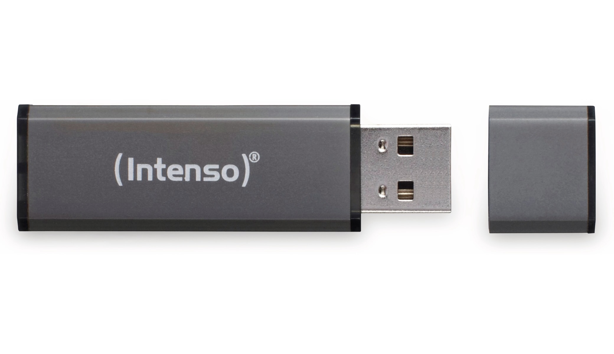 INTENSO USB 2.0 Speicherstick Alu Line, anthrazit, 4 GB