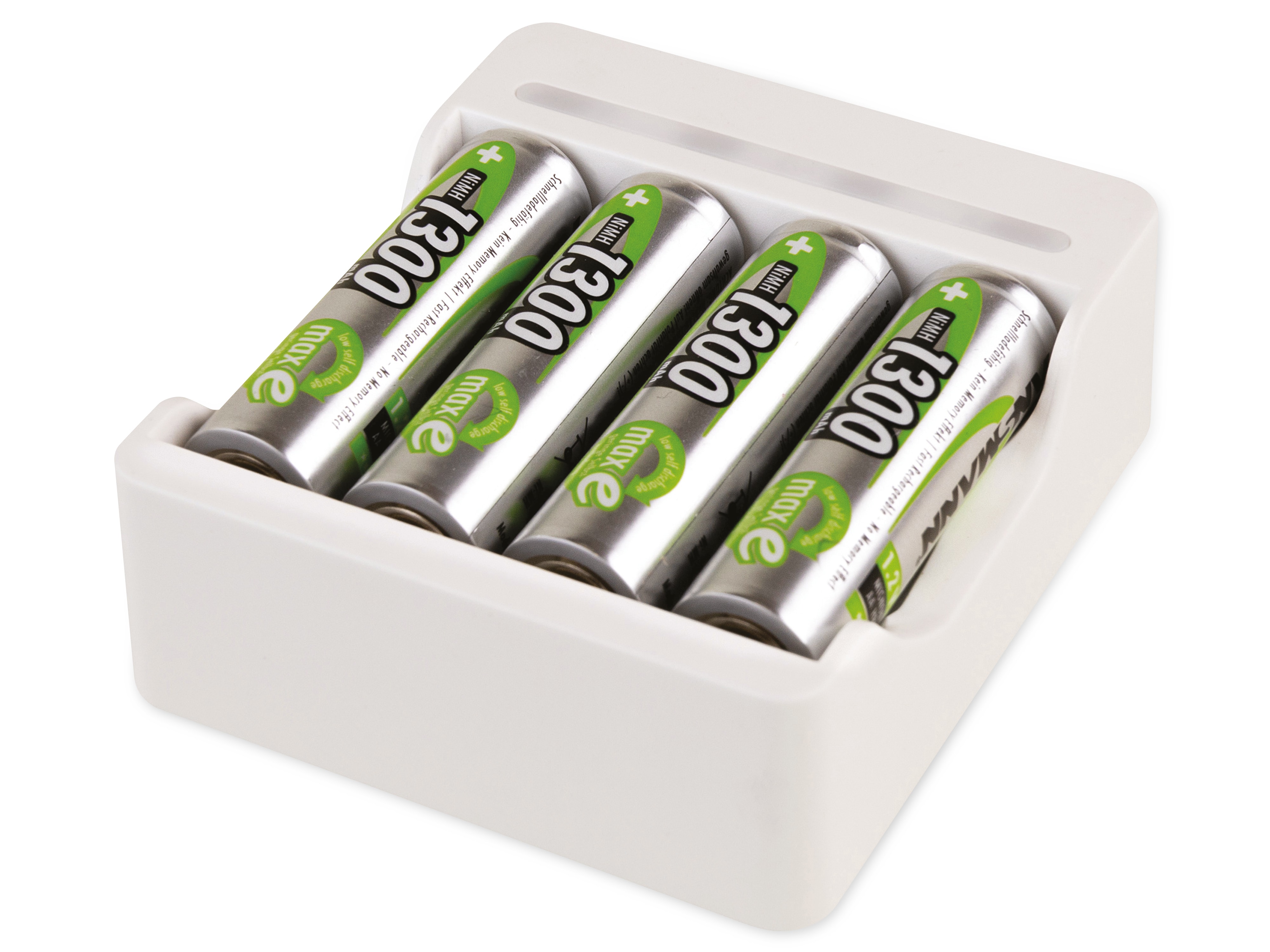 ANSMANN Akku-Ladegerät Basic IV + 4× AA 1300mAh ANSMANN Akku-Ladegerät Basic IV + 4× AA 1300mAh