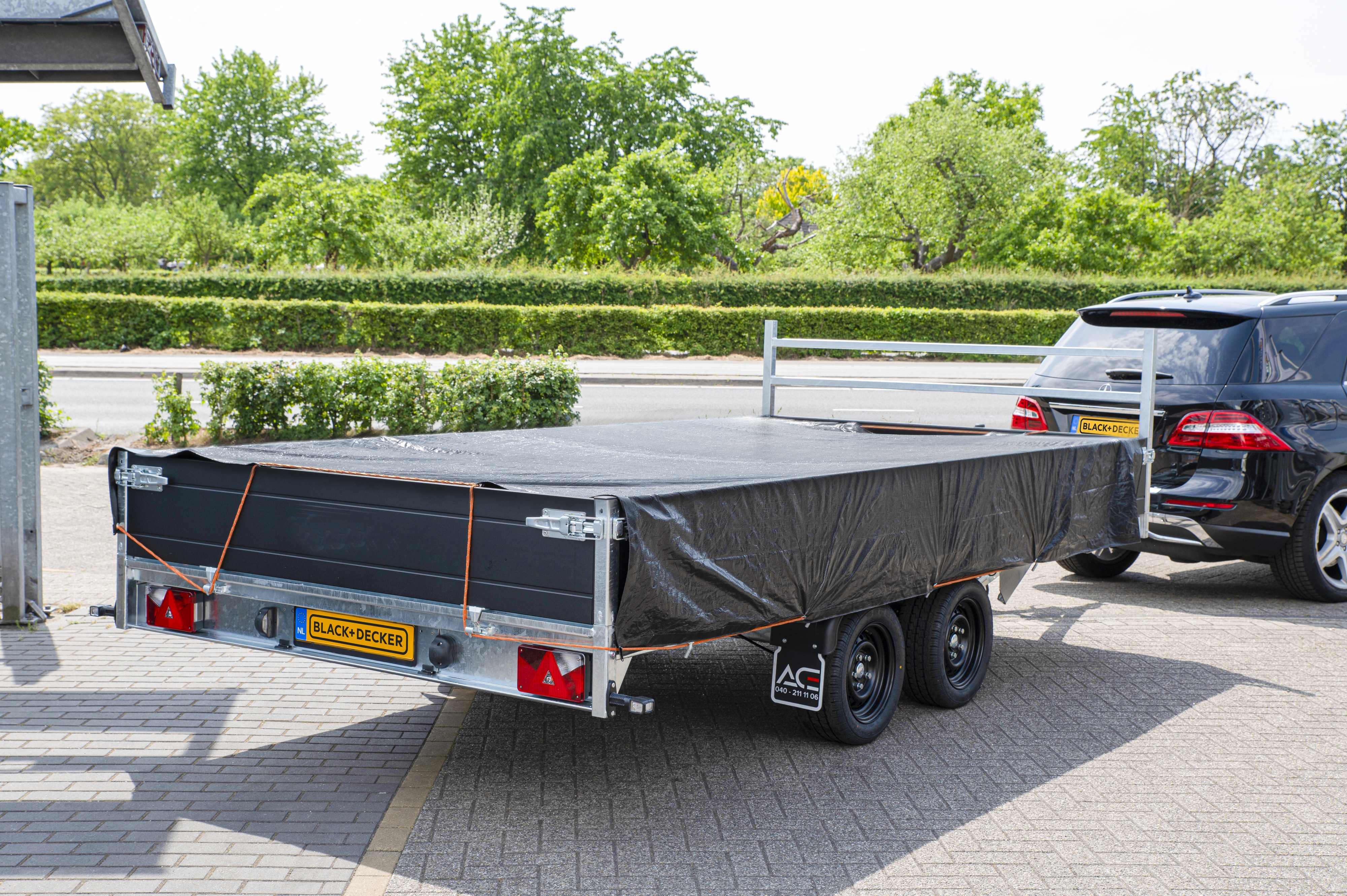 BLACK & DECKER Gewebeplane, 3x4m, schwarz BLACK & DECKER Gewebeplane, 3x4m, schwarz