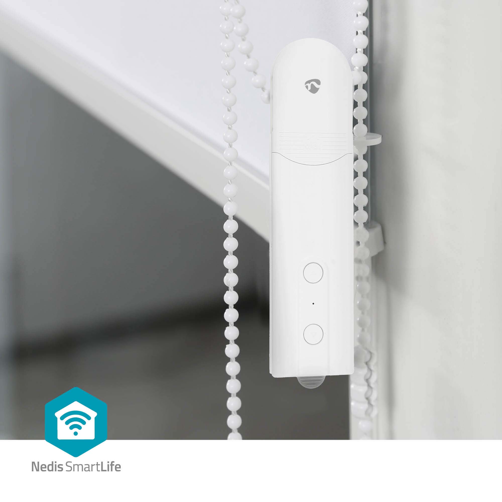 NEDIS Vorhangroboter SmartLife, Netzstrom-/Solarbetrieben, weiß
