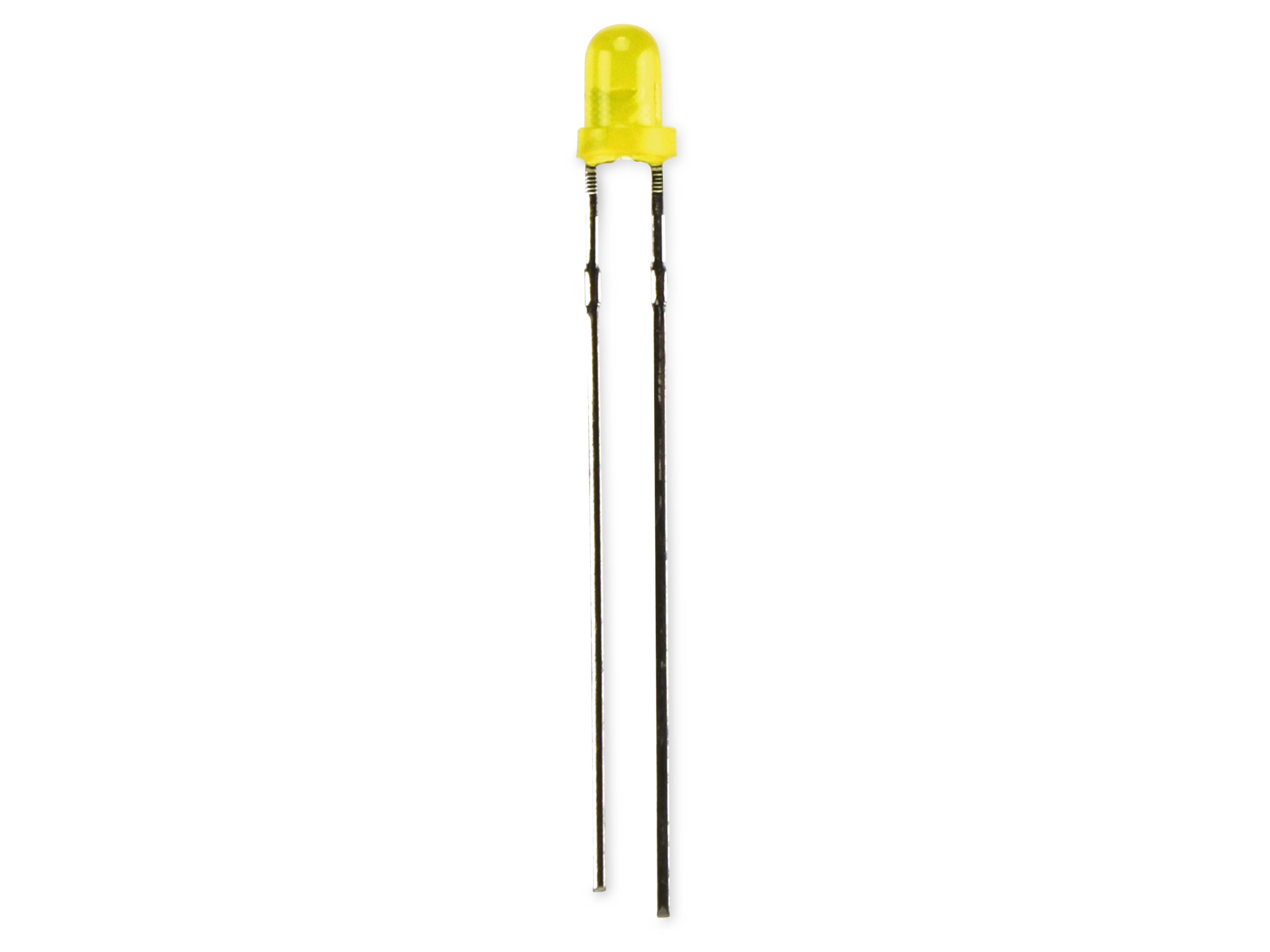 KINGBRIGHT LED, L-34YD, Gelb, 3 mm (T-1), 588 nm, 15 mcd, 60°, Rund KINGBRIGHT LED, L-34YD, Gelb, 3 mm (T-1), 588 nm, 15 mcd, 60°, Rund