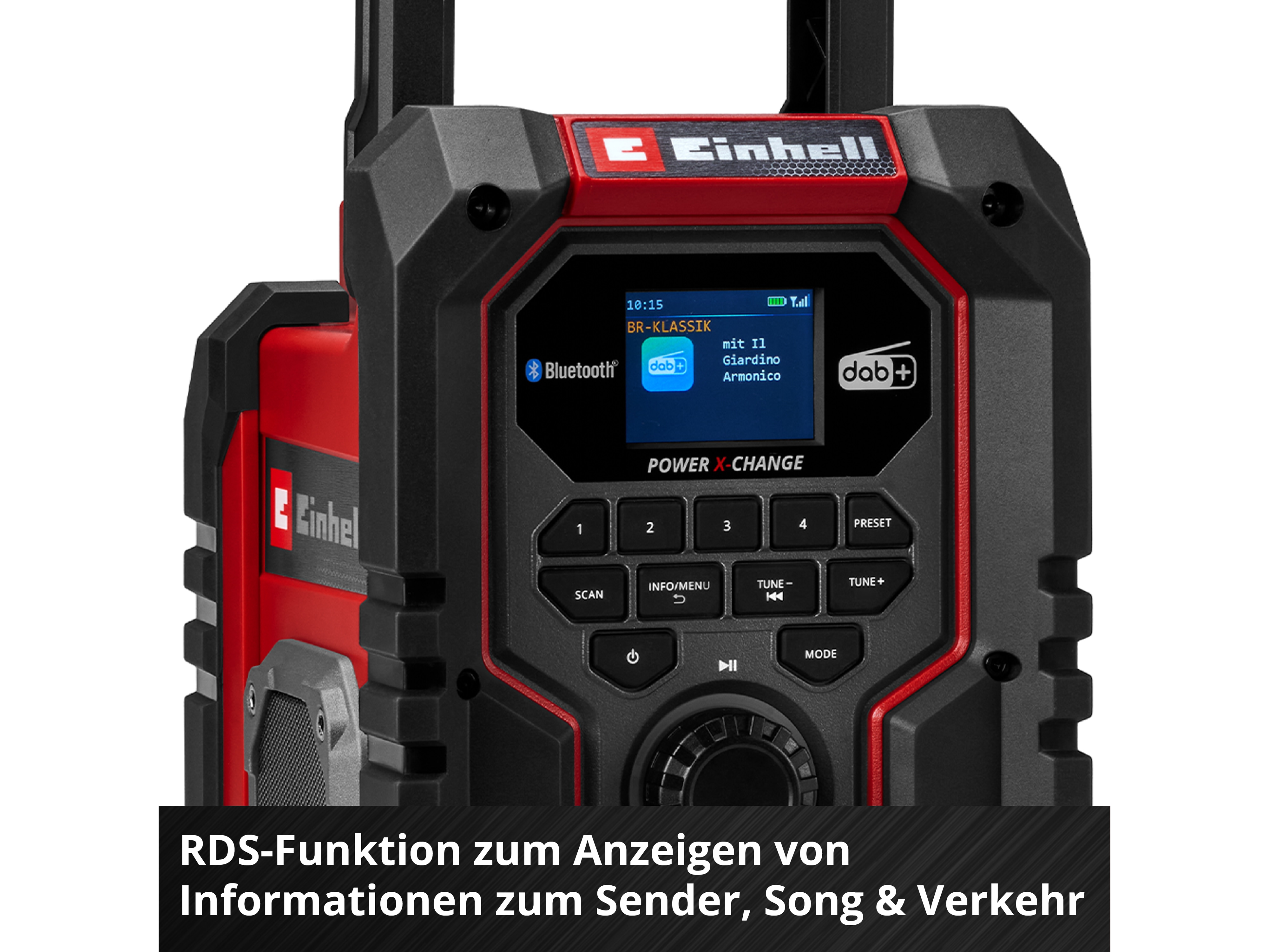EINHELL Akku-Radio TE-CR 18 Li DAB+/FM/BT, Solo EINHELL Akku-Radio TE-CR 18 Li DAB+/FM/BT, 3407995, Solo