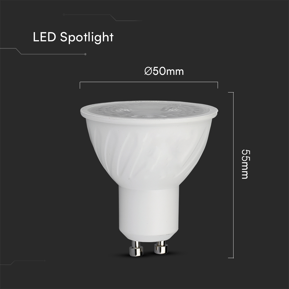 V-TAC LED-Lampe VT-211966, 6W, EEK: F, 445lm, 4000 K, PAR16, GU10, 38°, dimmbar V-TAC LED-Lampe VT-211966, 6W, EEK: F, 445lm, 4000 K, PAR16, GU10, 38°, dimmbar