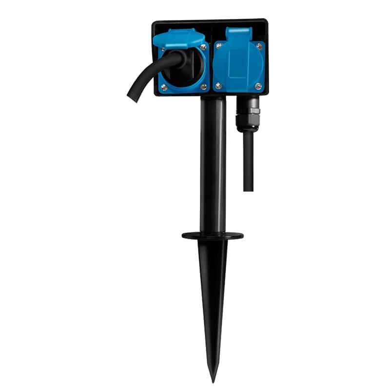 LOGILINK Gartensteckdose mit Erdspieß LPS214 2-fach IP44 LOGILINK Gartensteckdose mit Erdspieß LPS214 2-fach IP44