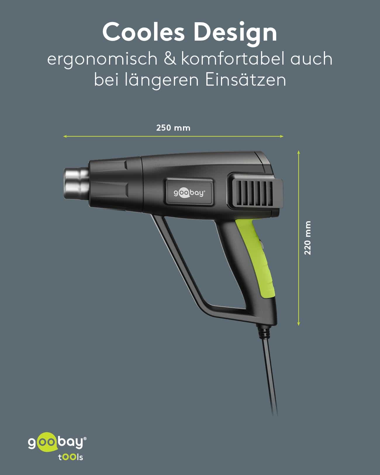 GOOBAY TOOLS Heißluftpistole Premium, 77823, 1500 W GOOBAY TOOLS Heißluftpistole Premium, 77823, 1500 W