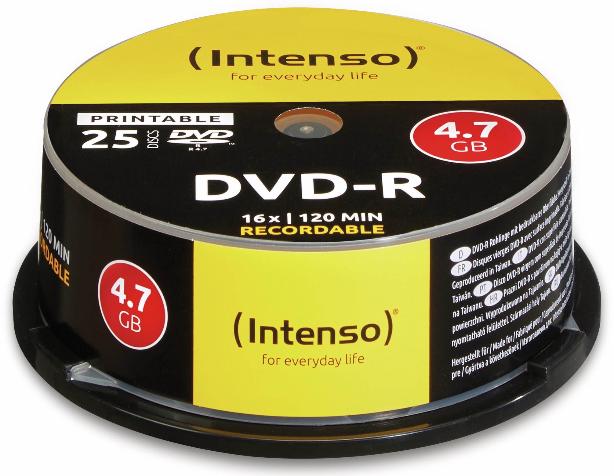 INTENSO DVD-R Spindel (bedruckbar), 25 Stück INTENSO DVD-R Spindel (bedruckbar)