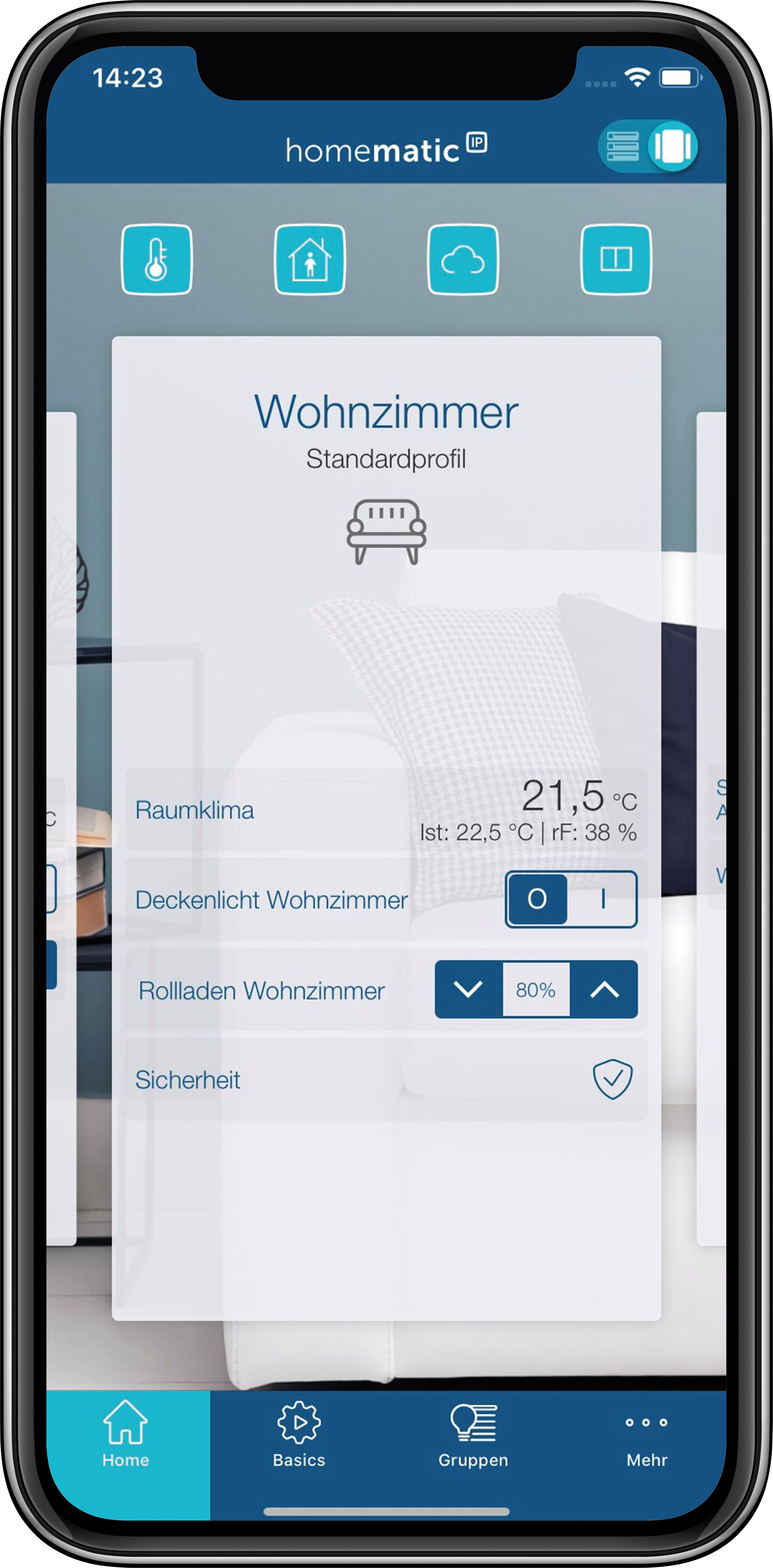 HOMEMATIC IP Starterset Fußbodenheizung für 6 Räume und Access Point 2