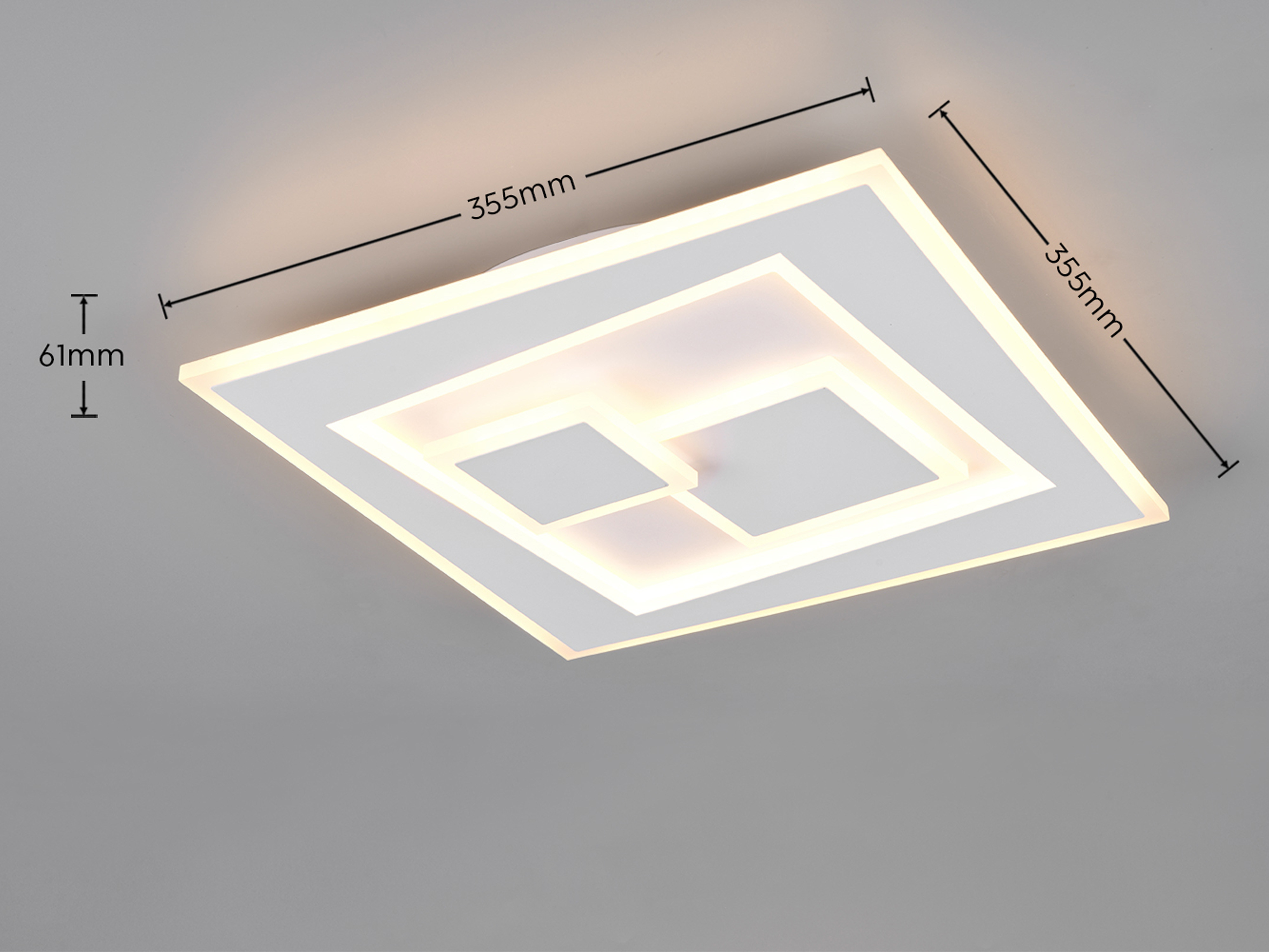 REALITY LED-Deckenleuchte Deglas, 34W, 2700... 6500K, 3900lm, Fernbedienung, CCT, IP20, weiß REALITY LED-Deckenleuchte Deglas, 34W, 2700... 6500K, 3900lm, Fernbedienung, CCT, IP20, weiß