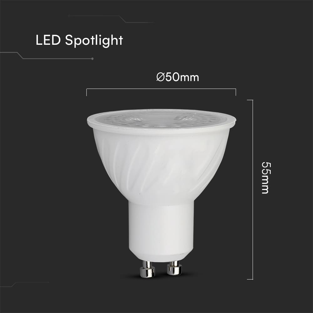 V-TAC LED-Lampe VT-247D, GU10, 6W, 4000K, EEK: F, CREE Chip, 445lm, IP20 V-TAC LED-Lampe VT-247D, GU10, 6W, 4000K, EEK: F, CREE Chip, 445lm, IP20