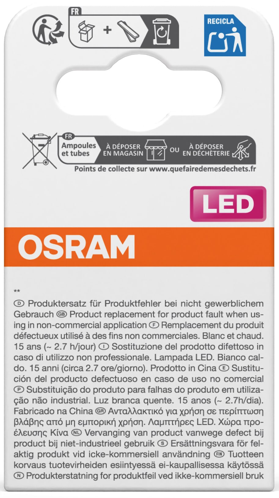 OSRAM LED-Lampe SUPERSTAR GU10, 6,1 W, 2700 K, EEK: E, 575 lm, warmweiß OSRAM LED-Lampe SUPERSTAR, dimmbar, GU10, 2 W, 2700 K, EEK: E, 210 lm, warmweiß